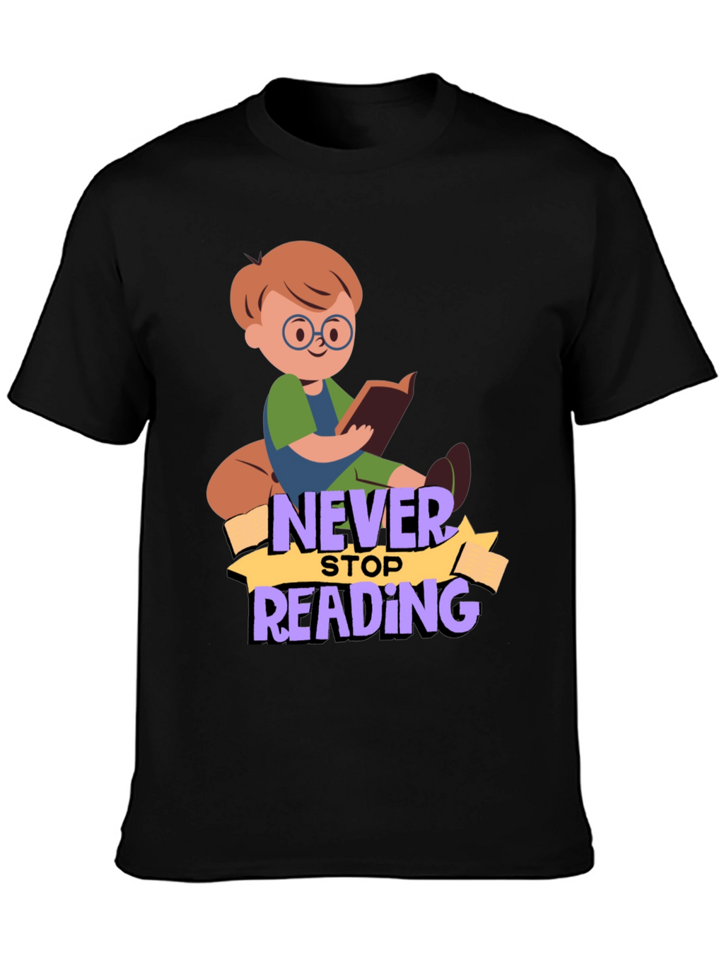 Never Stop Reading Graphic T-Shirt