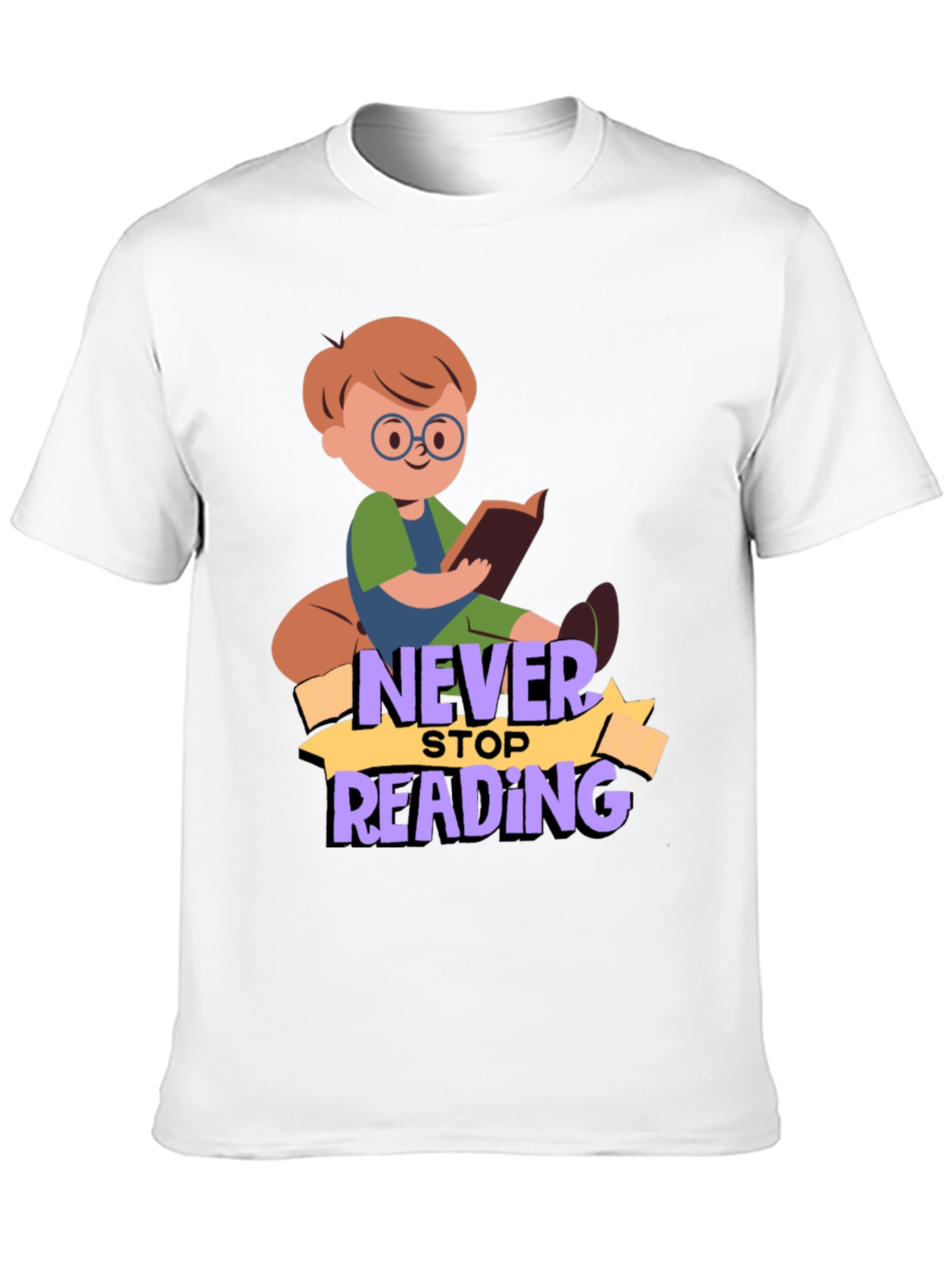Never Stop Reading Graphic T-Shirt