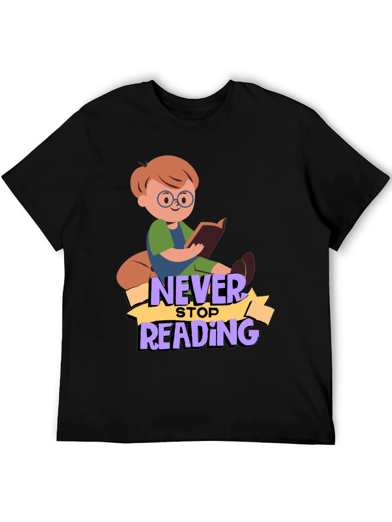 Never Stop Reading Graphic T-Shirt