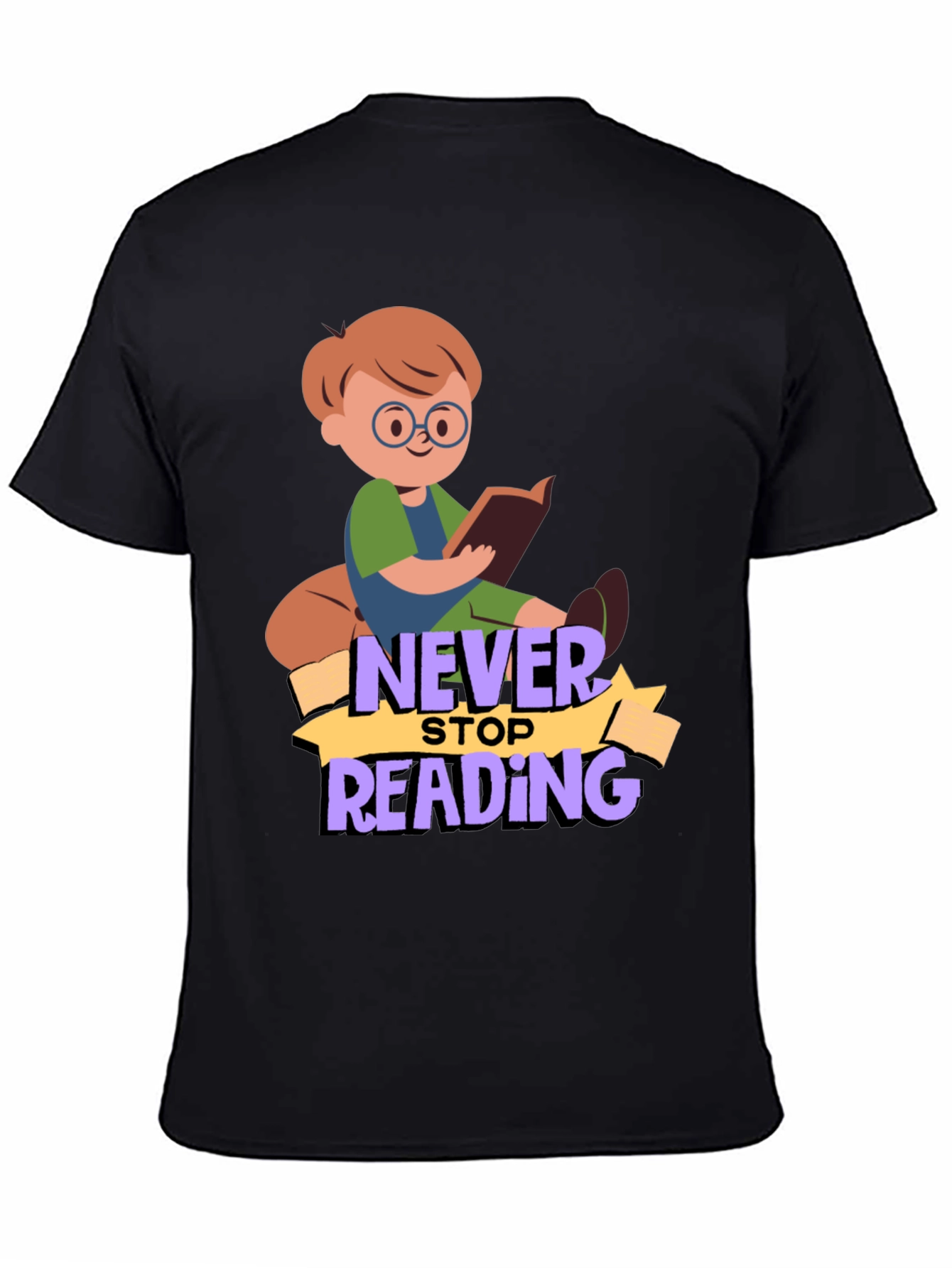 Never Stop Reading Graphic T-Shirt