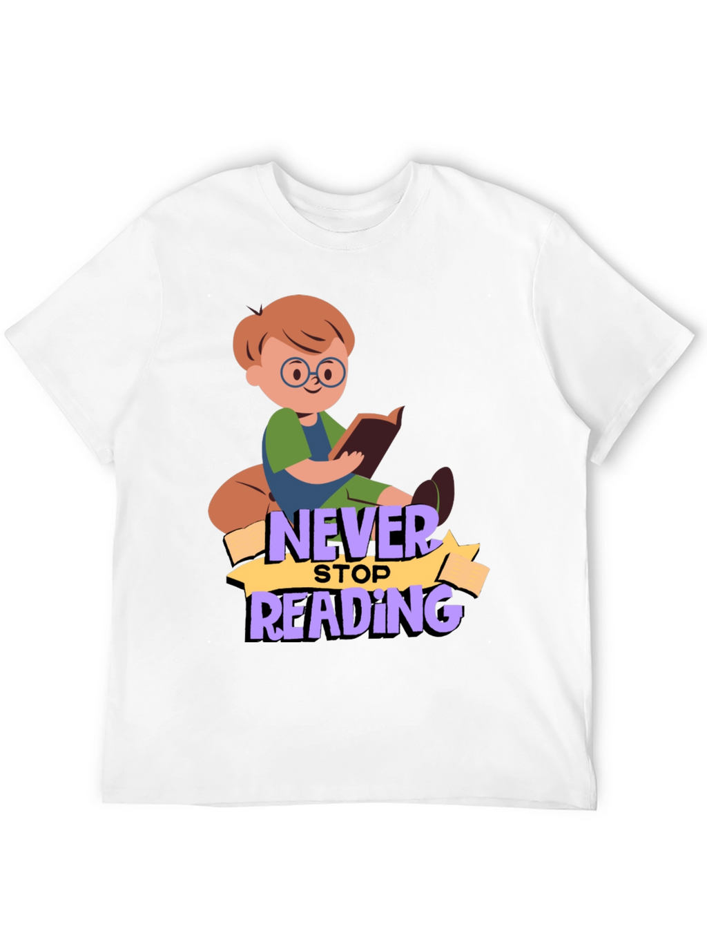 Never Stop Reading Graphic T-Shirt