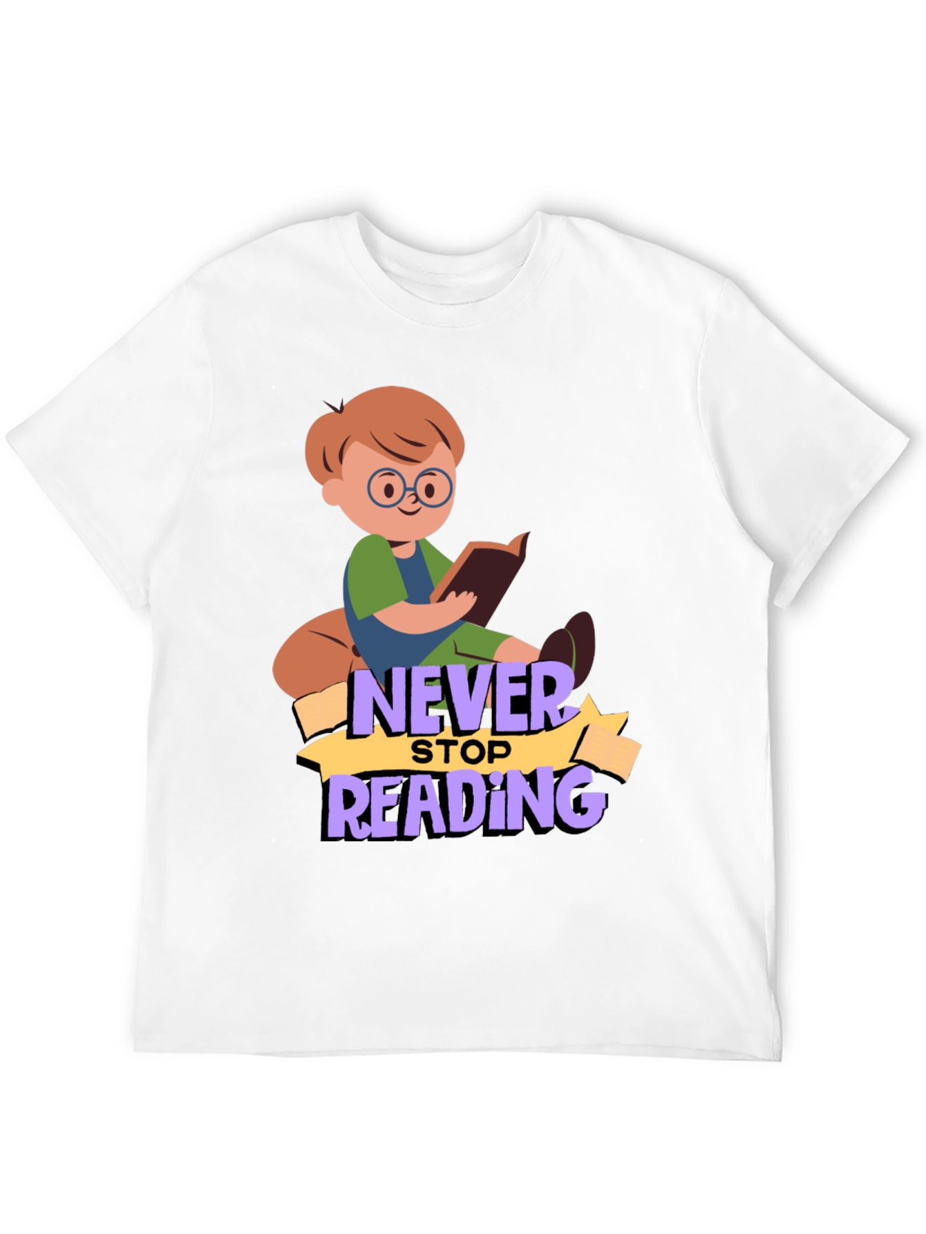 Never Stop Reading Graphic T-Shirt