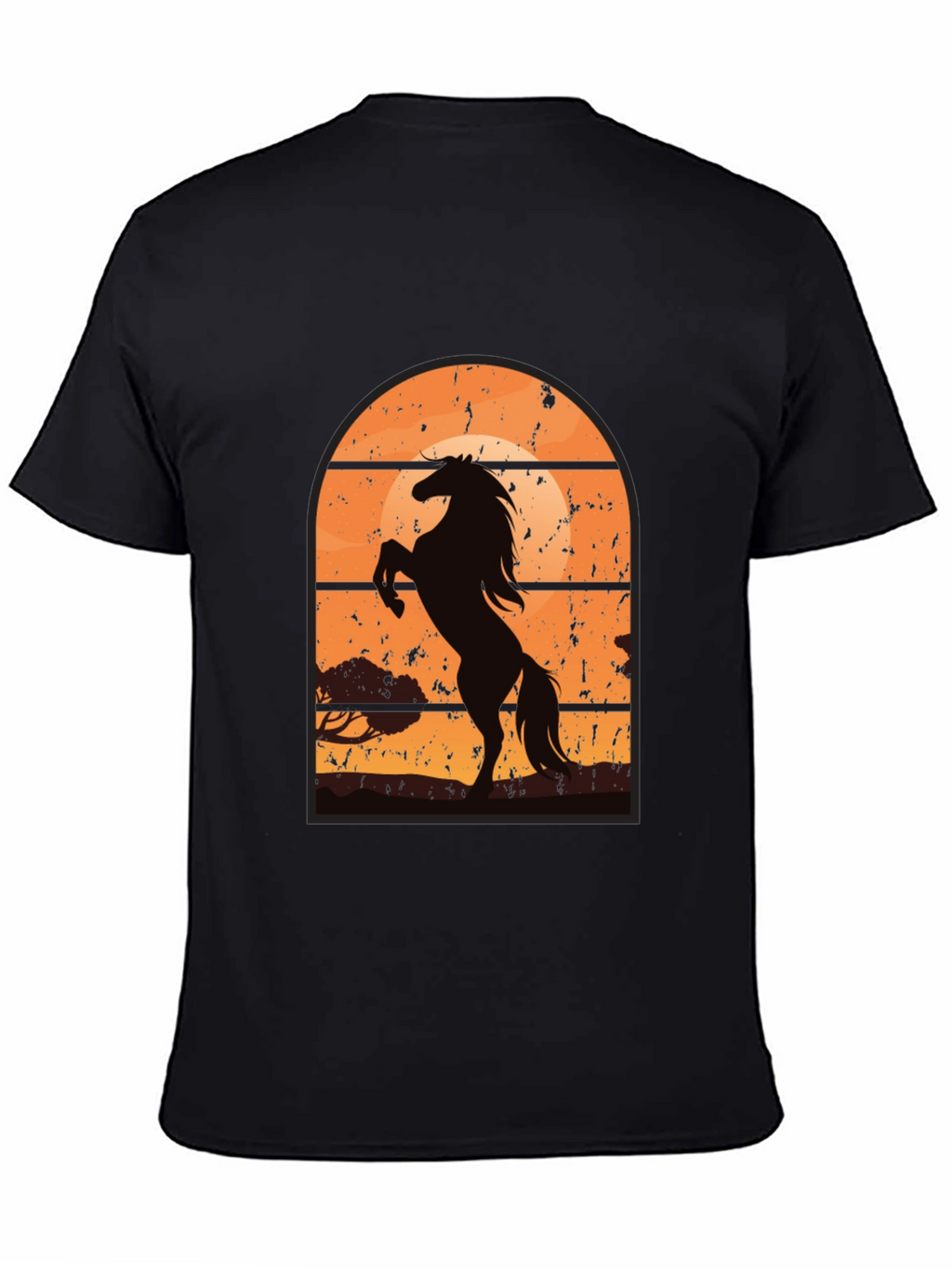 Horse Sunset Graphic T-Shirt