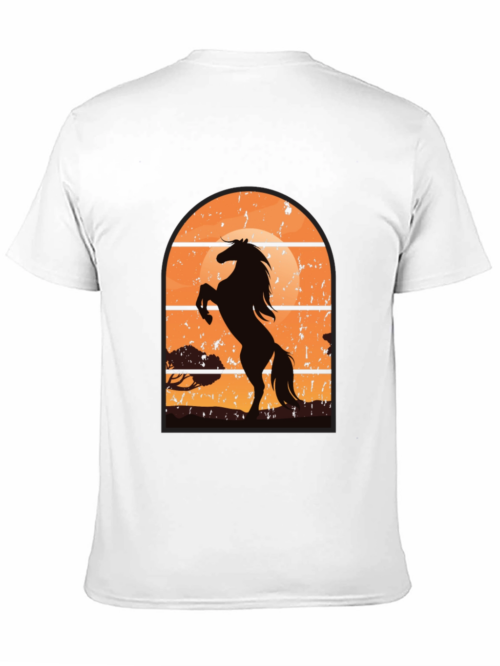 Horse Sunset Graphic T-Shirt