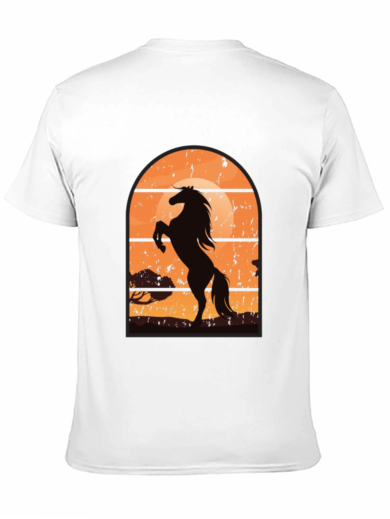 Horse Sunset Graphic T-Shirt