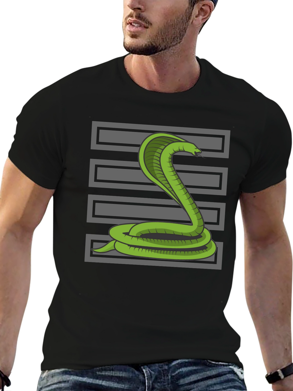 Cobra Snake T-Shirt - Graphic Tee for Men