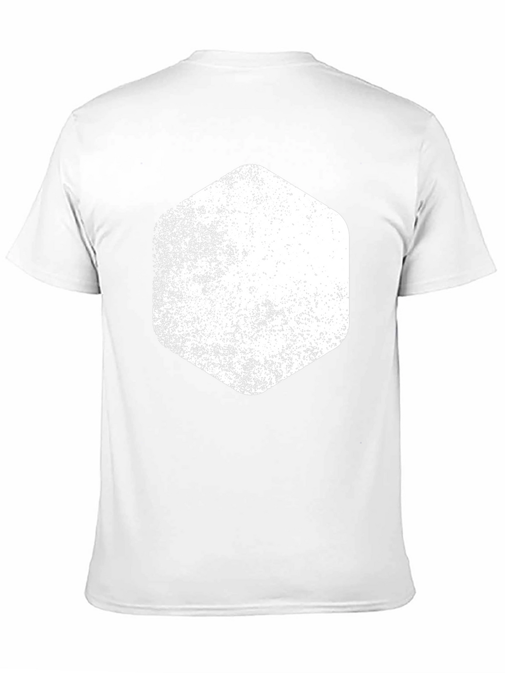Distressed Hexagon Graphic Tee - Black