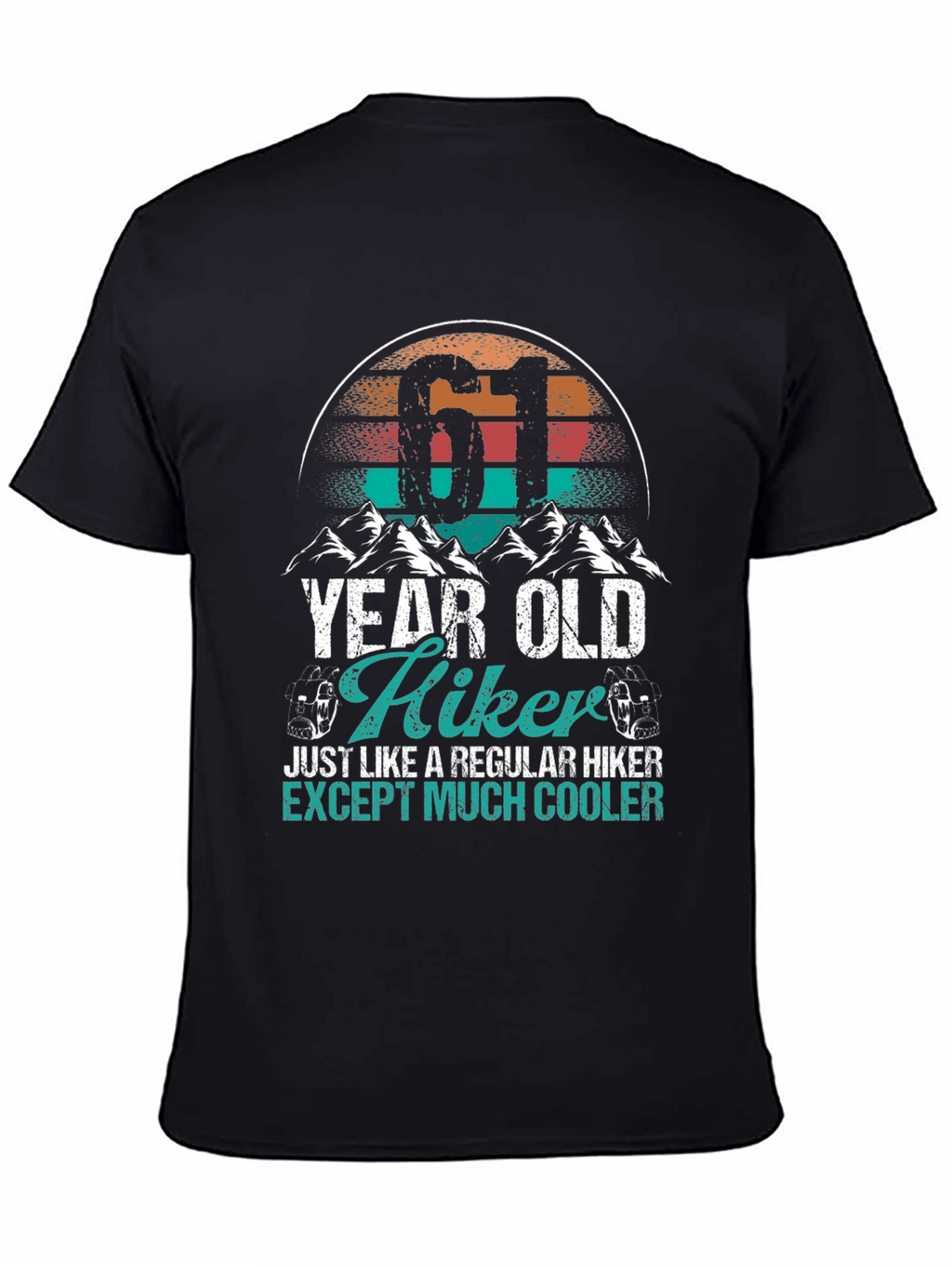 61 Year Old Hiker T-Shirt - Cool Hiking Apparel