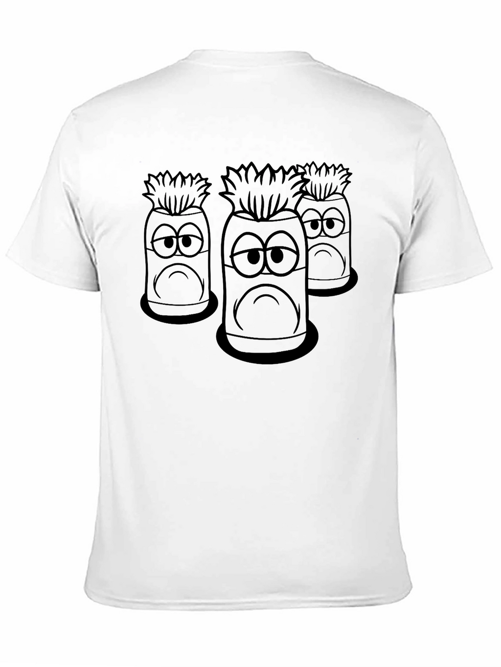 Sad Pineapple Graphic Tee - Black Cotton T-Shirt