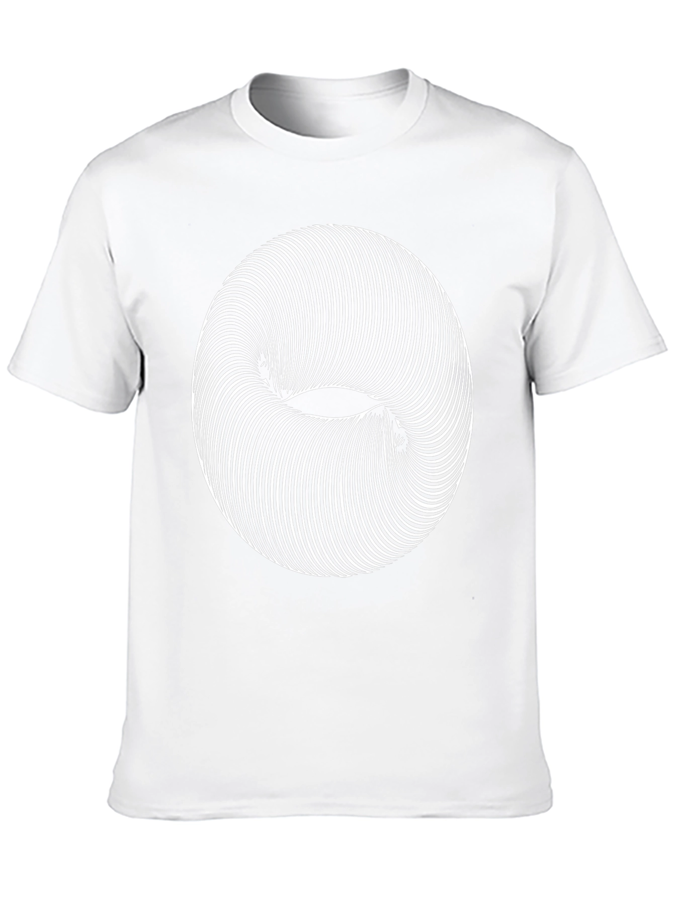 Optical Illusion Graphic Tee - Modern Style