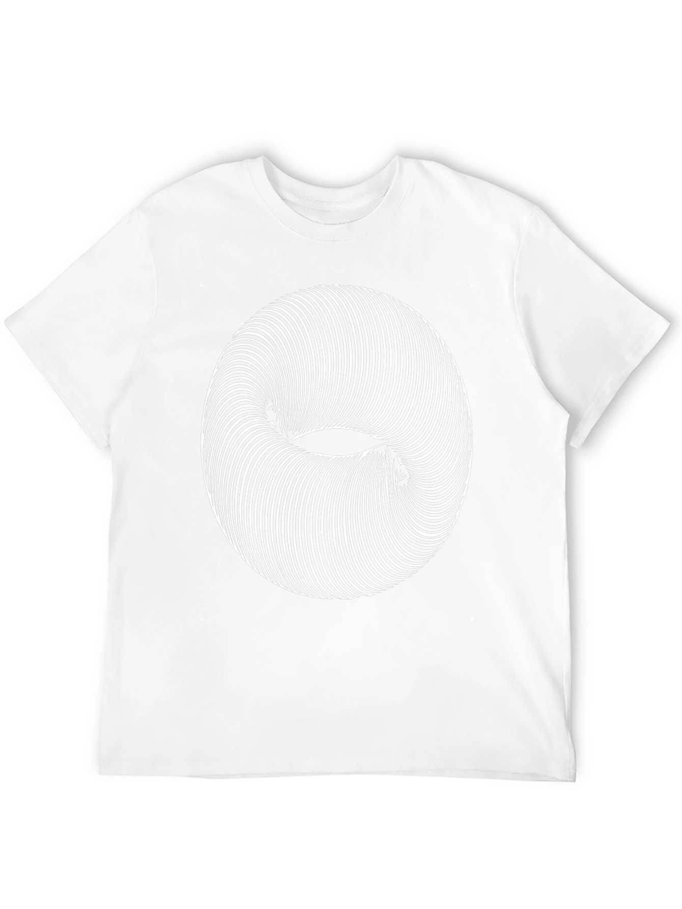 Optical Illusion Graphic Tee - Modern Style
