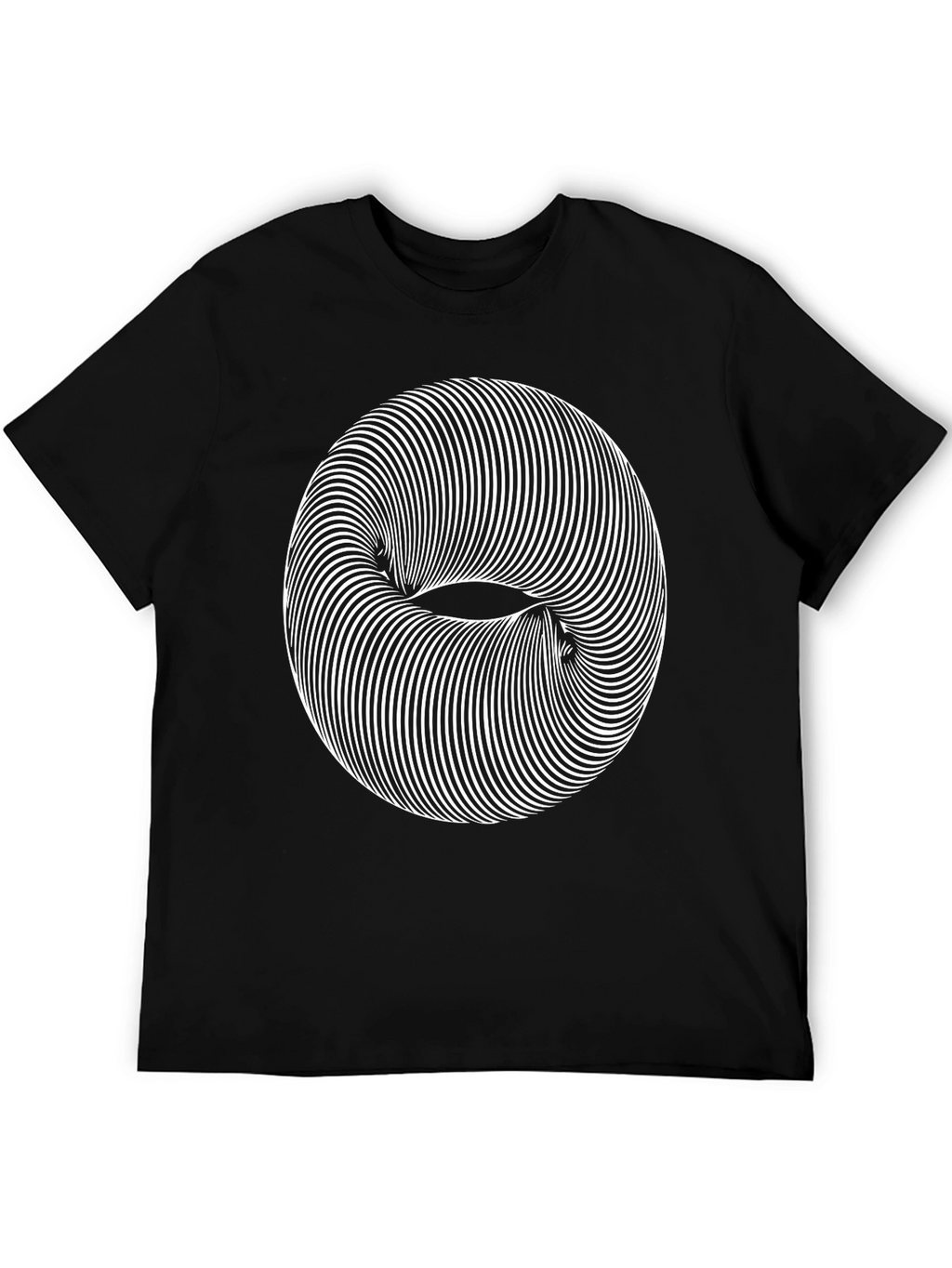 Optical Illusion Graphic Tee - Modern Style
