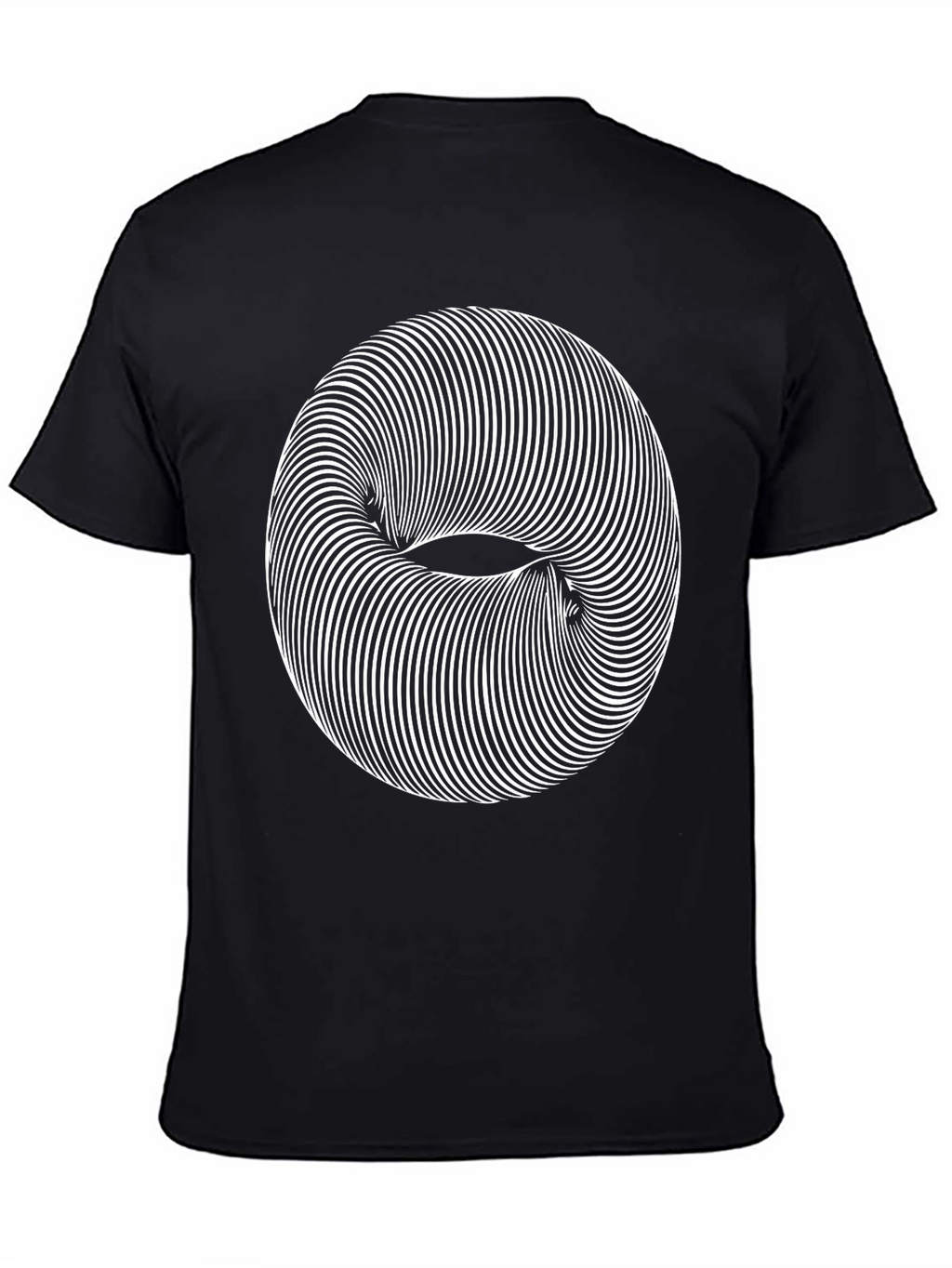 Optical Illusion Graphic Tee - Modern Style