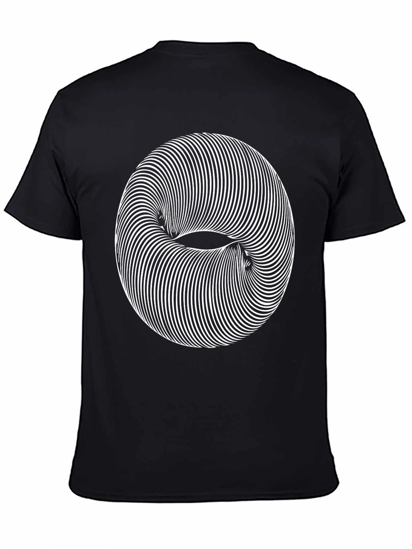 Optical Illusion Graphic Tee - Modern Style