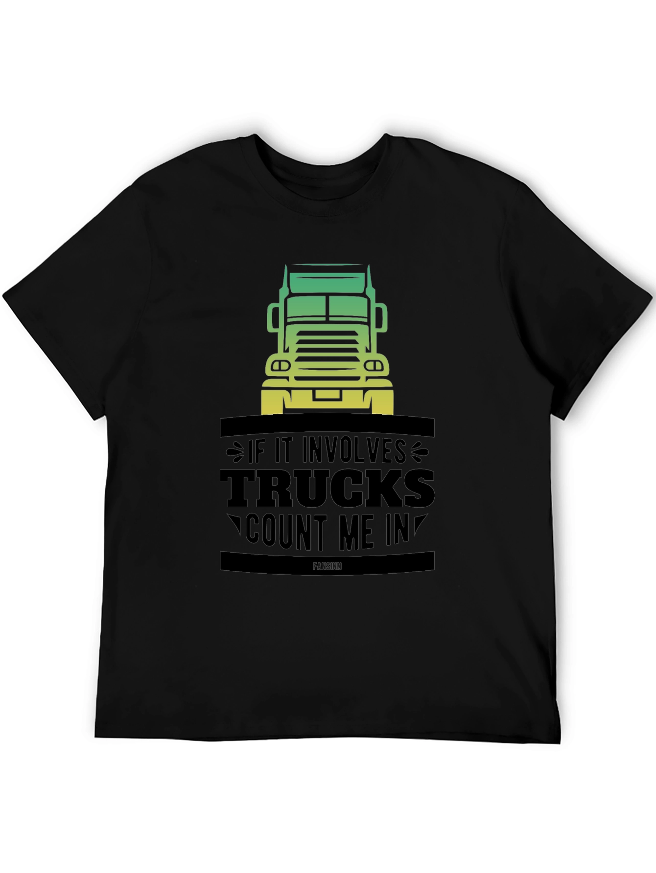 Trucks Count Me In Mens Black Graphic T-Shirt