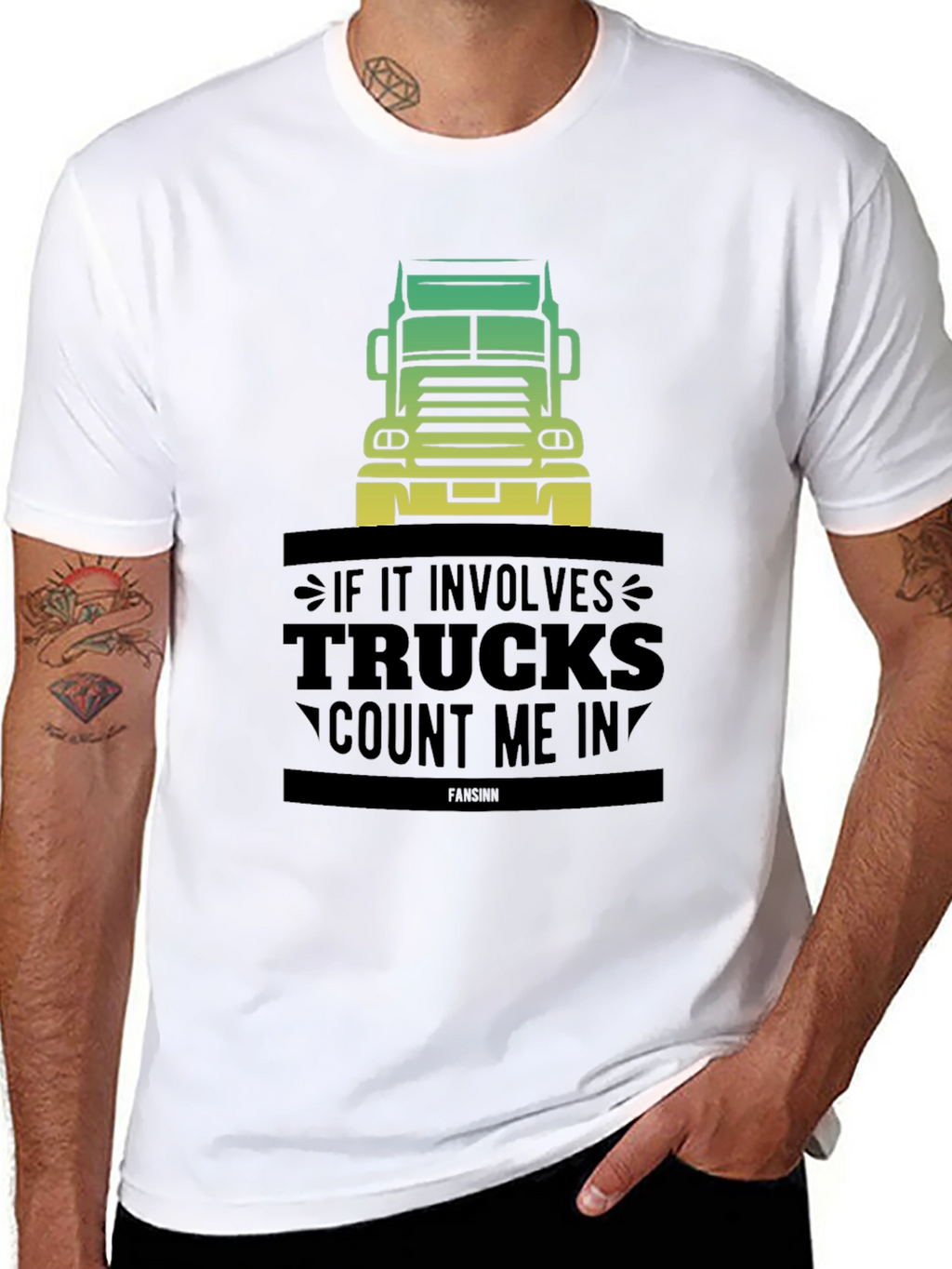 Trucks Count Me In Mens Black Graphic T-Shirt