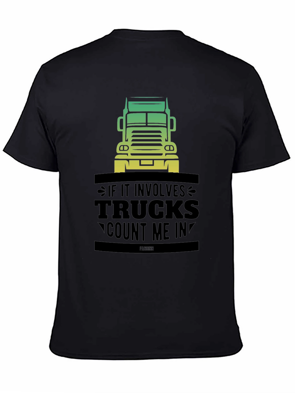 Trucks Count Me In Mens Black Graphic T-Shirt