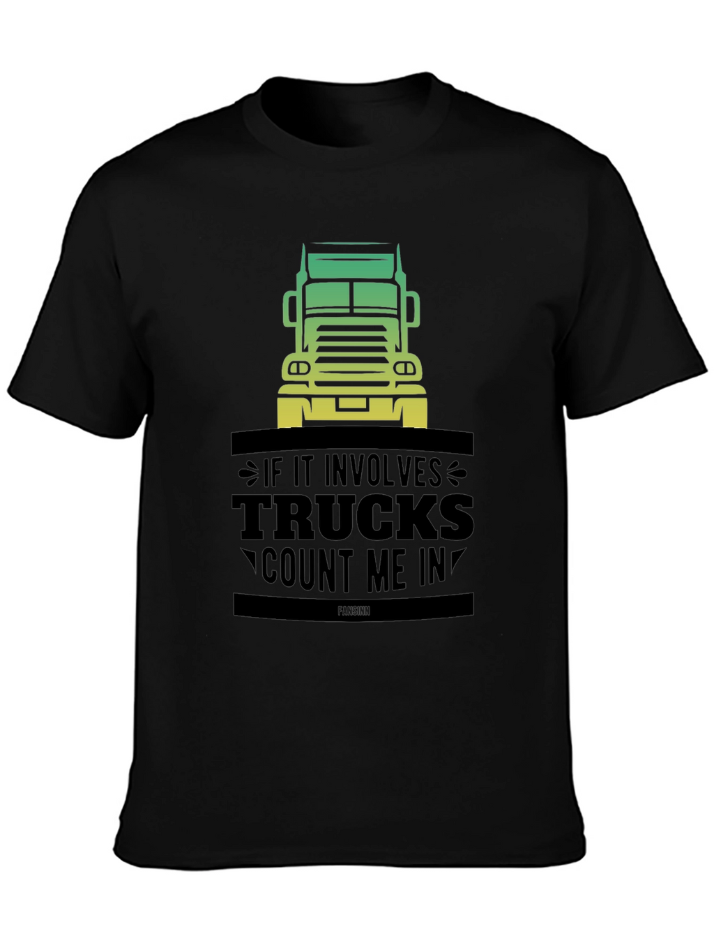Trucks Count Me In Mens Black Graphic T-Shirt