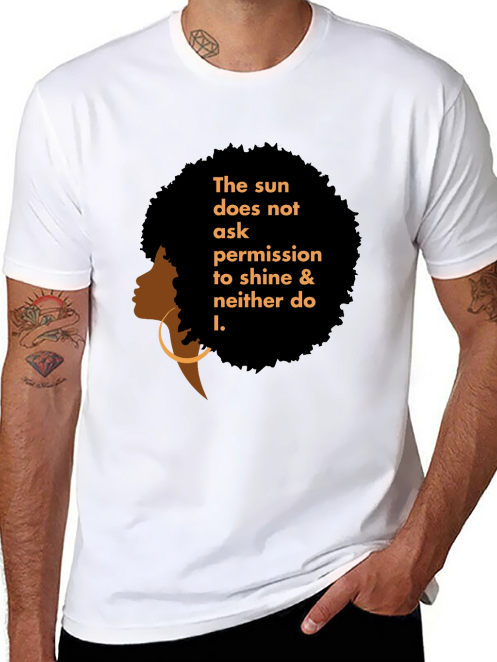 Empowered Woman Graphic Tee - Black