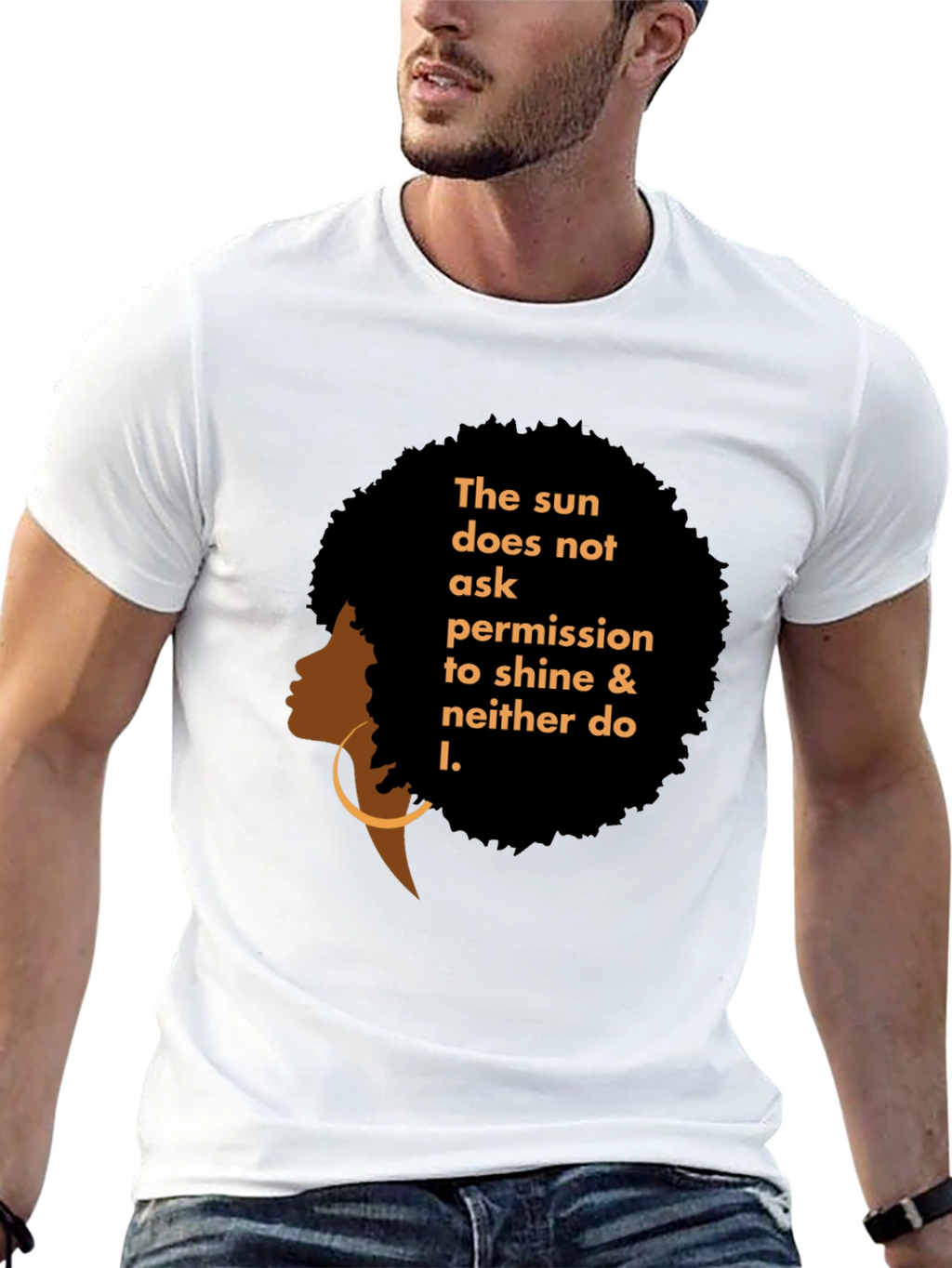 Empowered Woman Graphic Tee - Black