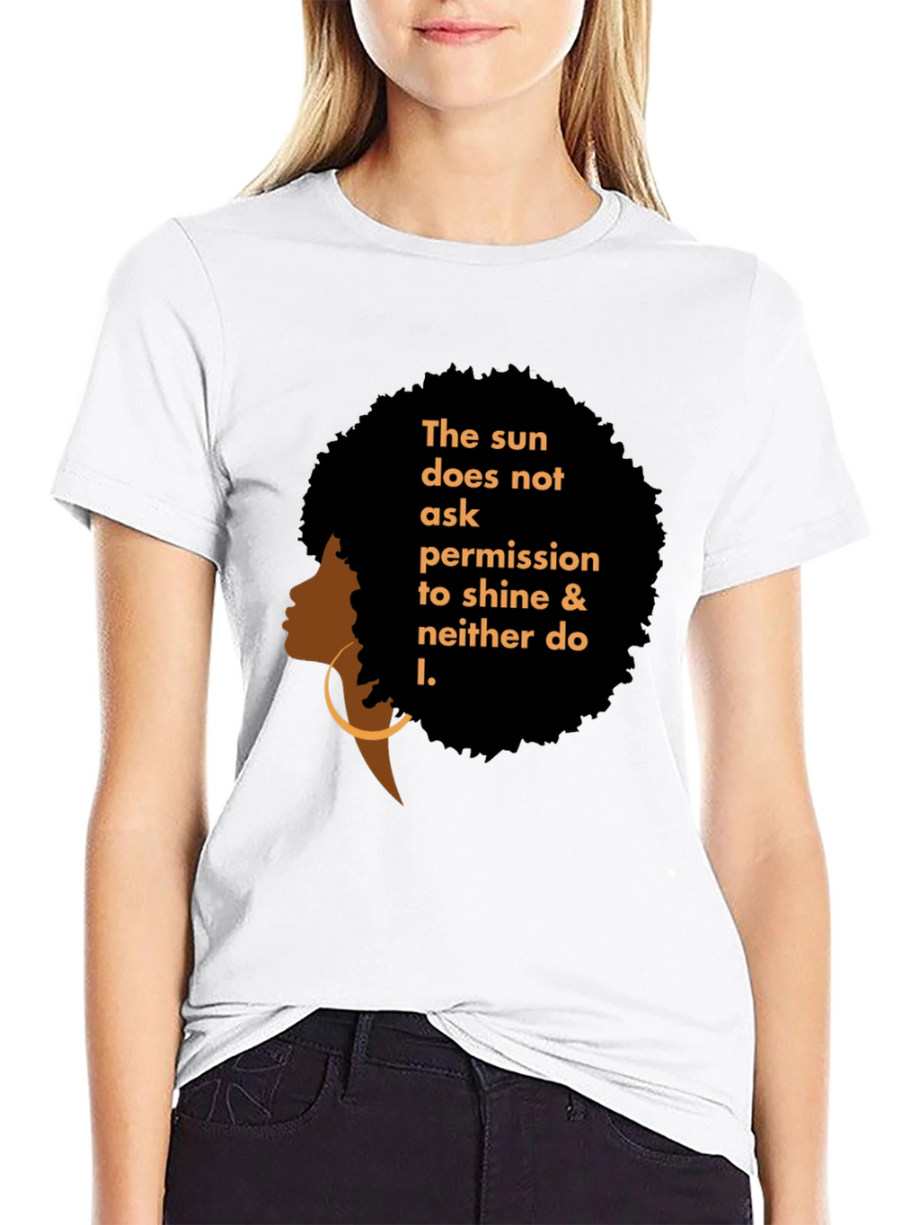 Empowered Woman Graphic Tee - Black