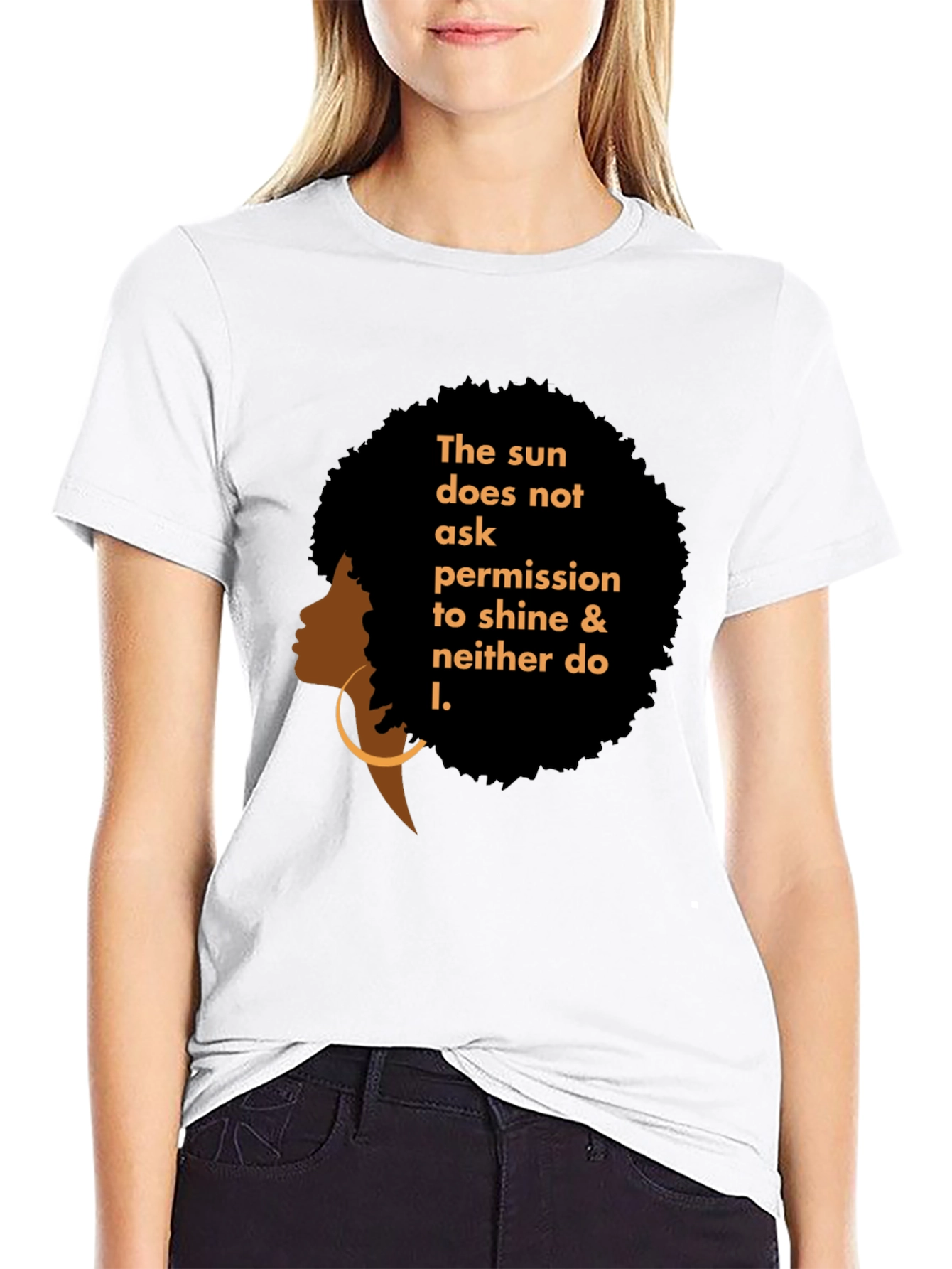 Empowered Woman Graphic Tee - Black