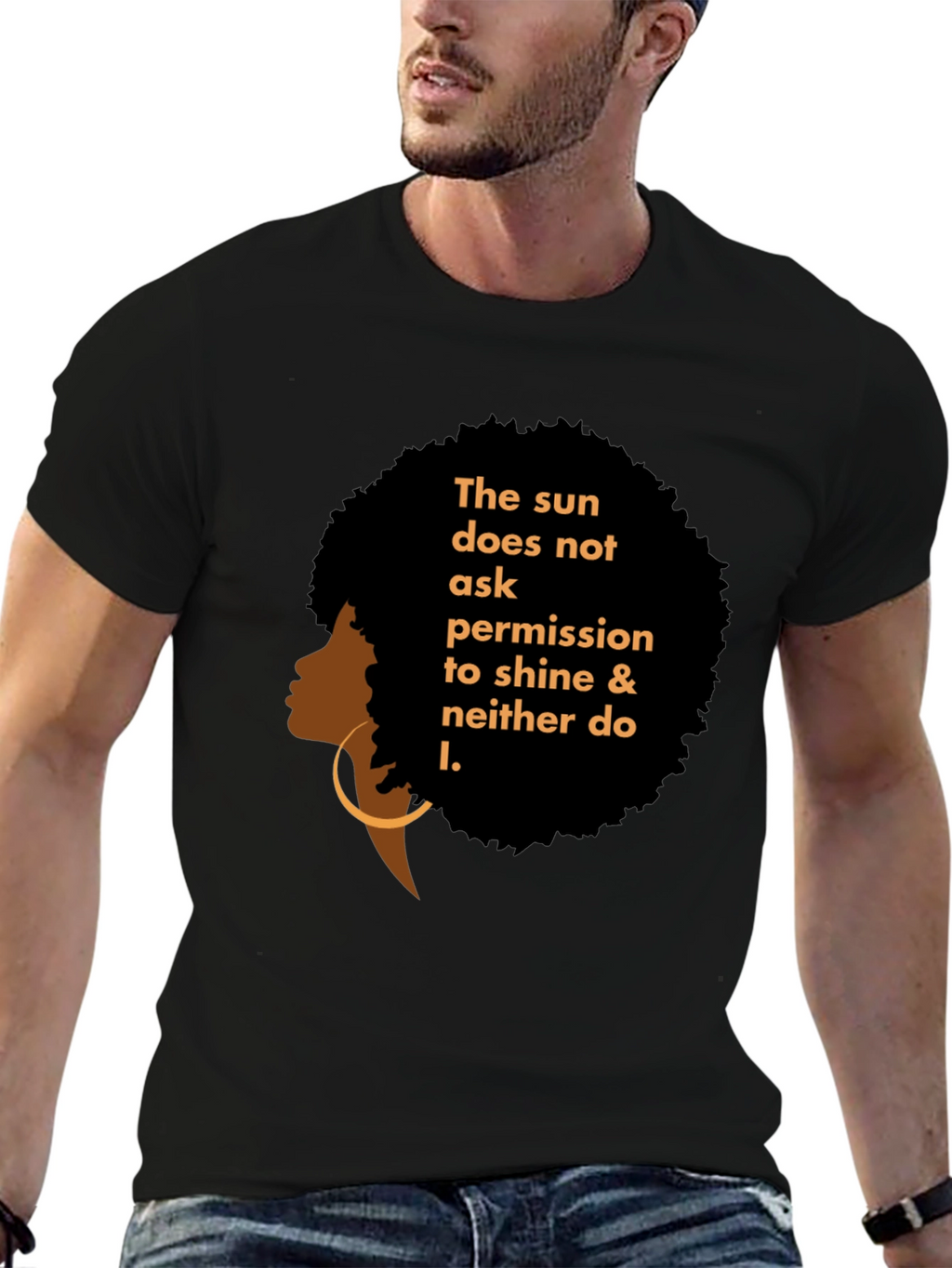 Empowered Woman Graphic Tee - Black