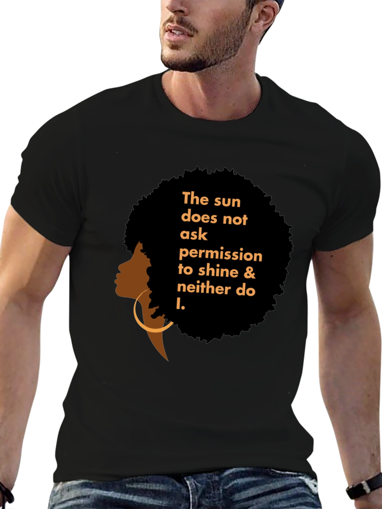 Empowered Woman Graphic Tee - Black