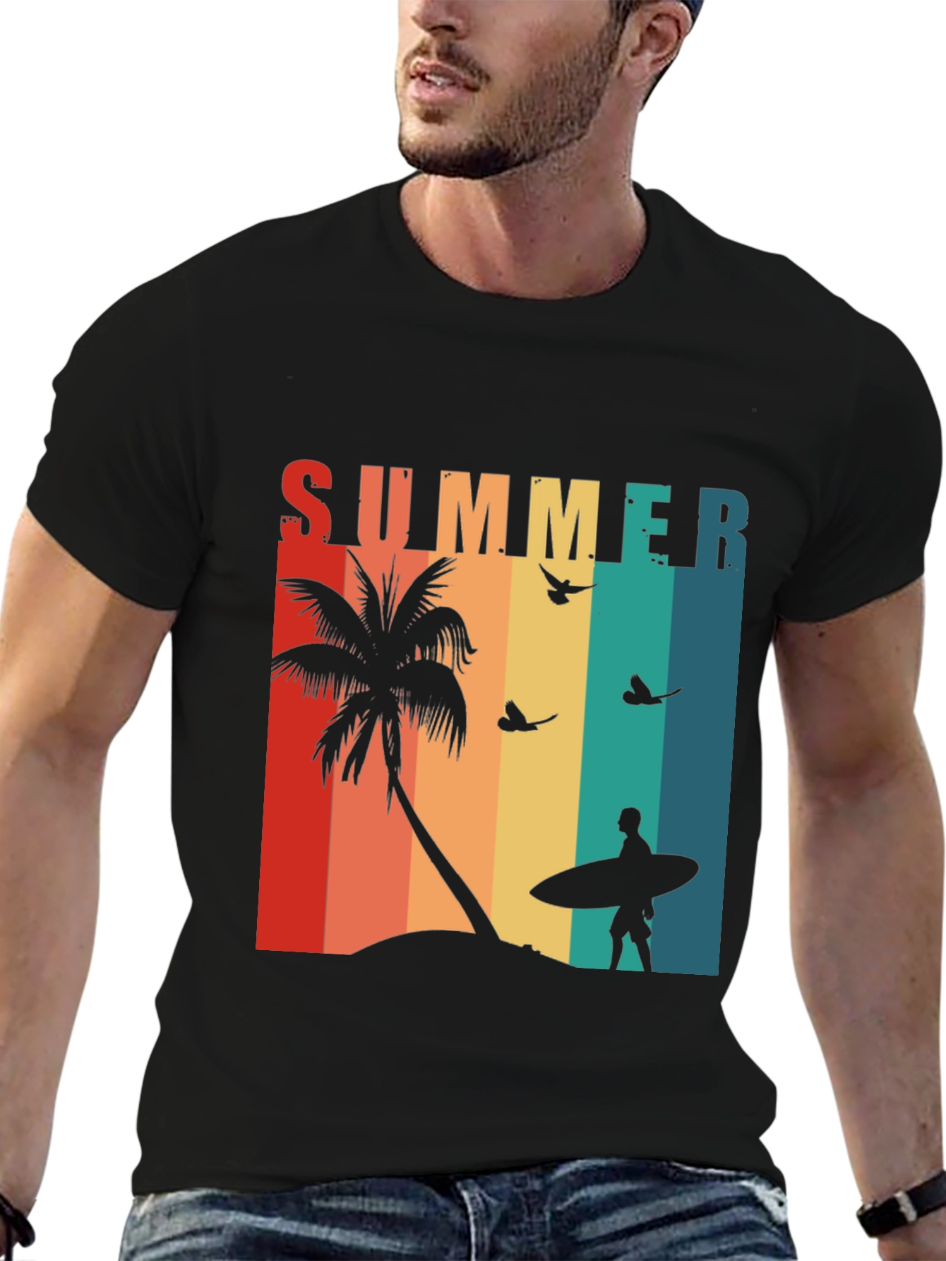 Retro Summer Surfer T-Shirt