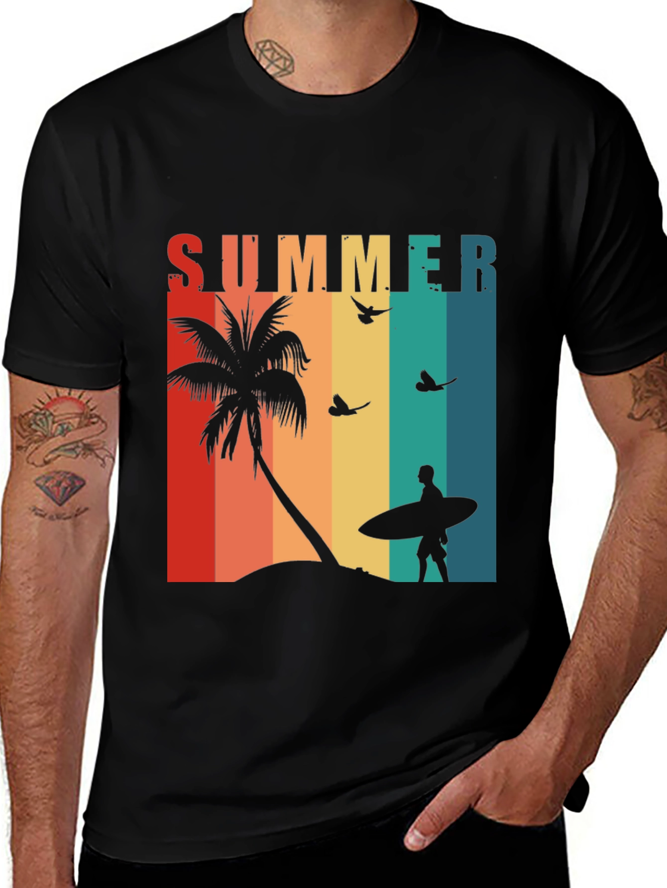Retro Summer Surfer T-Shirt