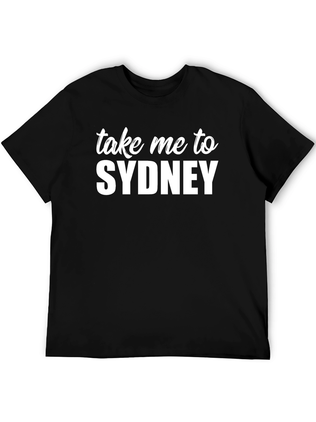 Take Me To Sydney Black Graphic Tee