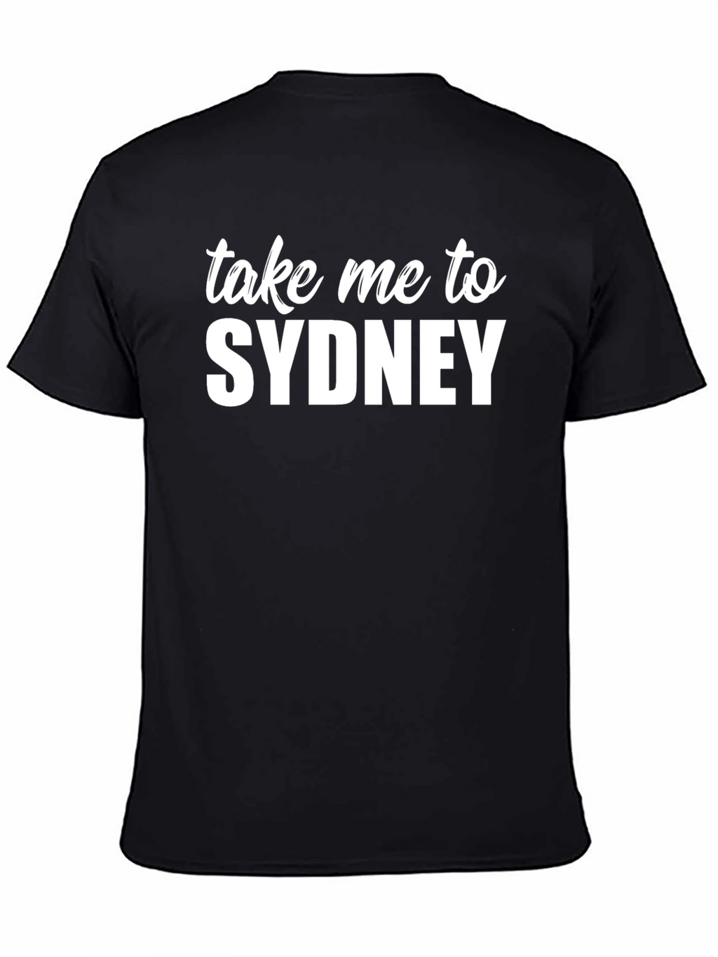 Take Me To Sydney Black Graphic Tee