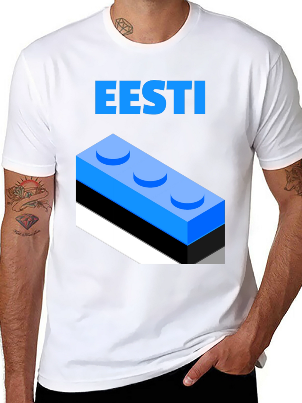 Eesti Lego Brick Graphic Tee