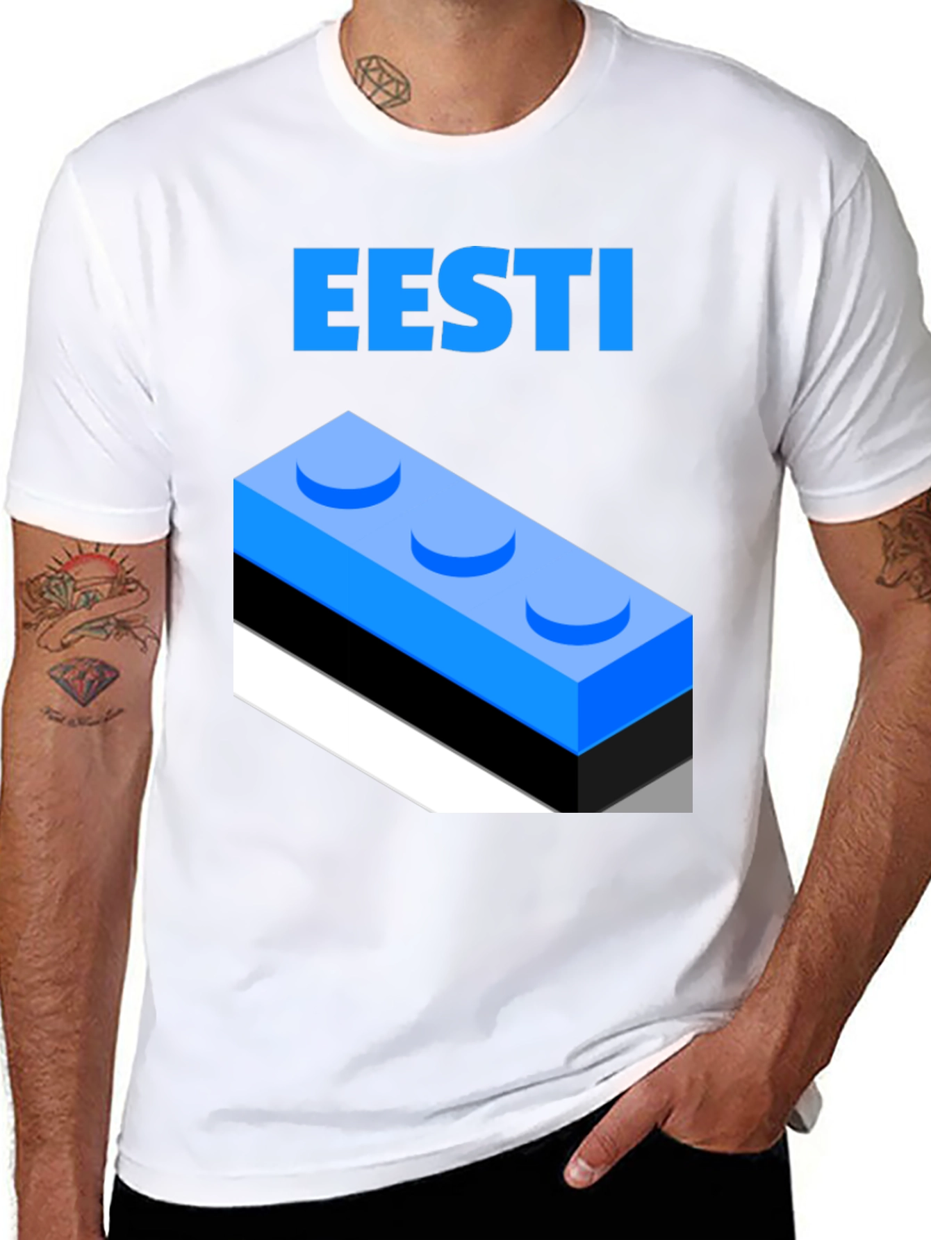 Eesti Lego Brick Graphic Tee