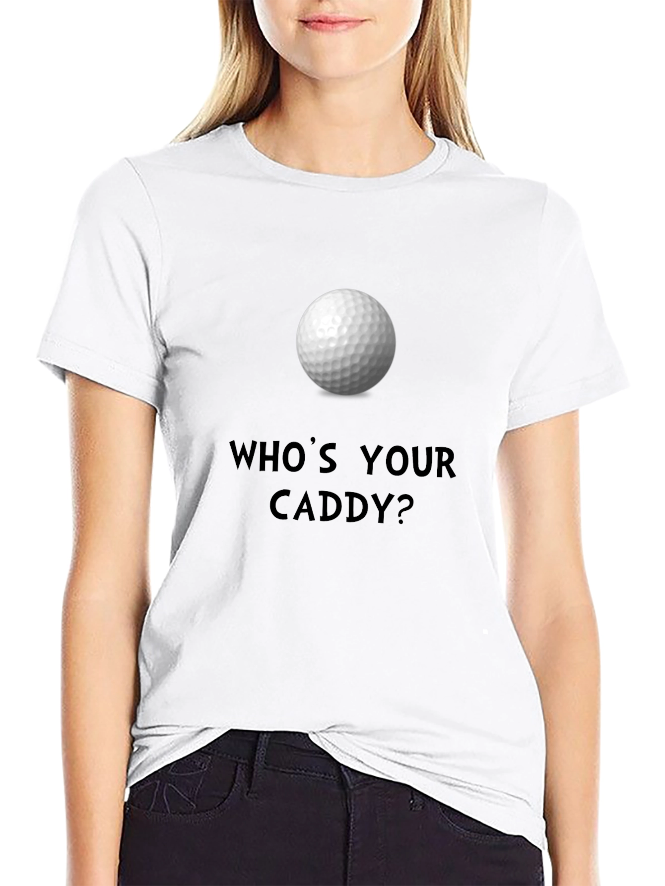 Whos Your Caddy? Golf Ball Graphic Tee