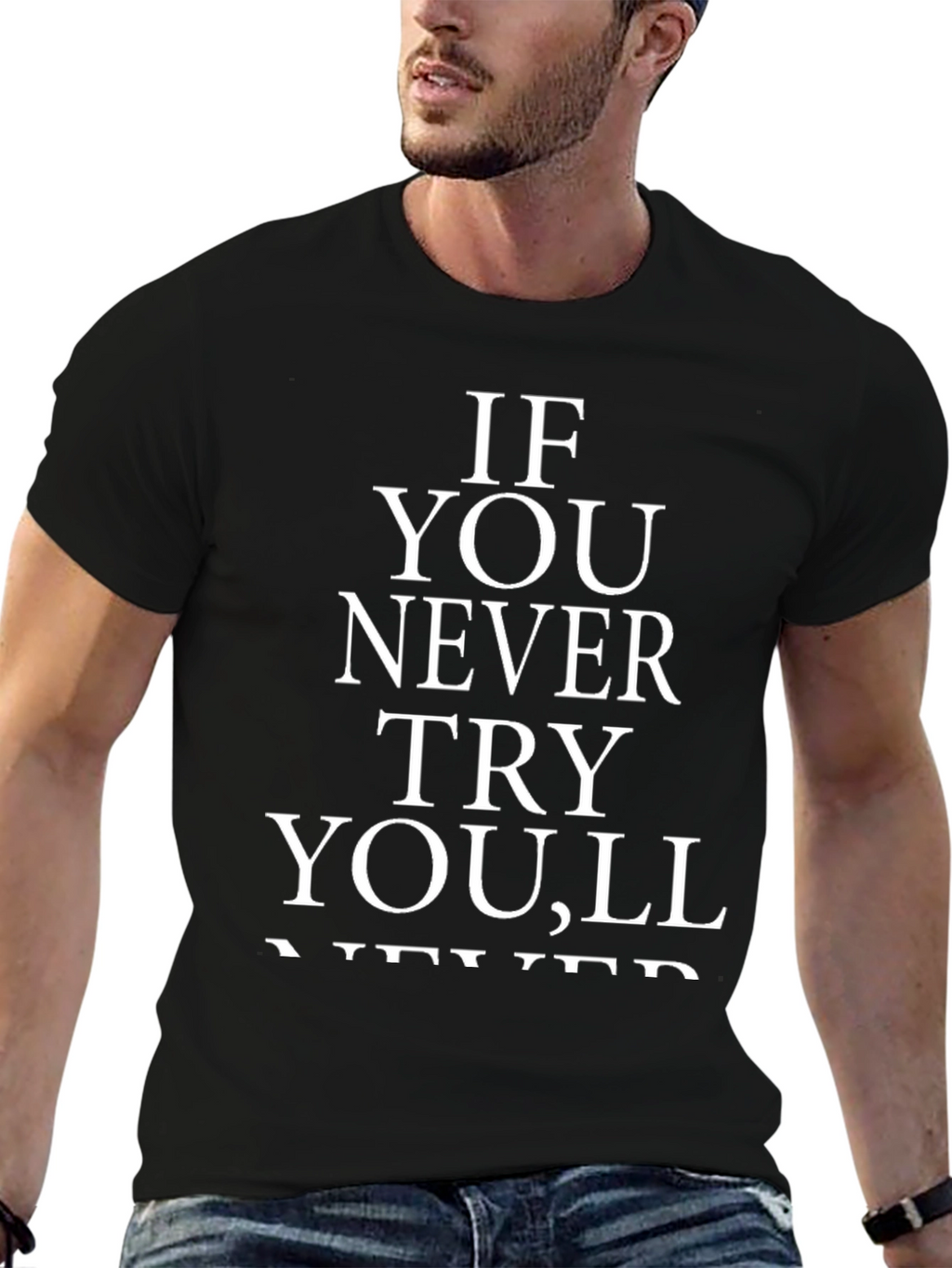 Inspirational Quote Graphic Tee for Men