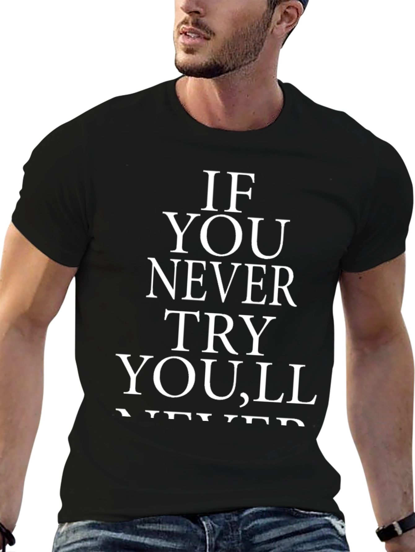 Inspirational Quote Graphic Tee for Men
