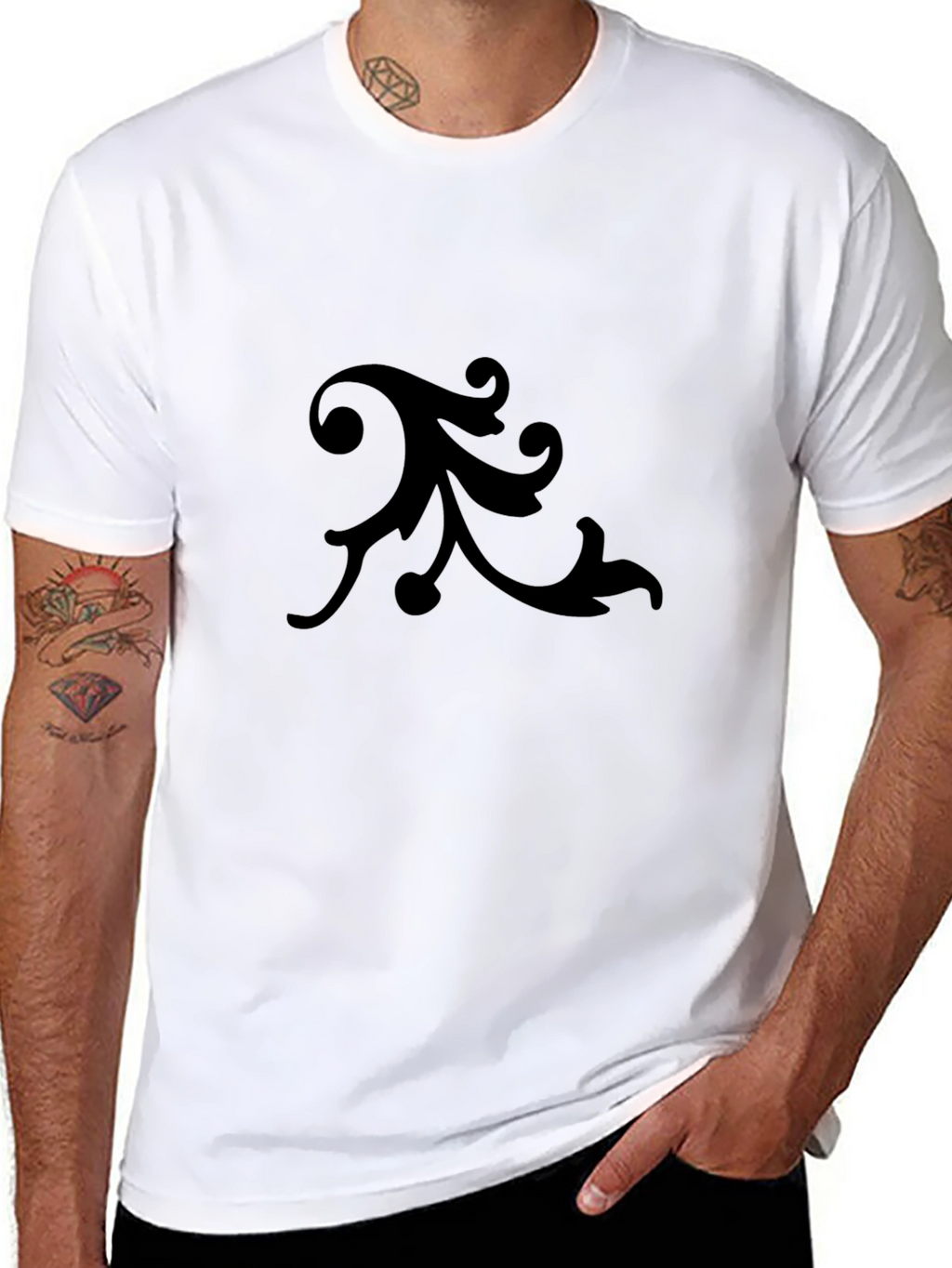 Elegant Black Graphic Tee