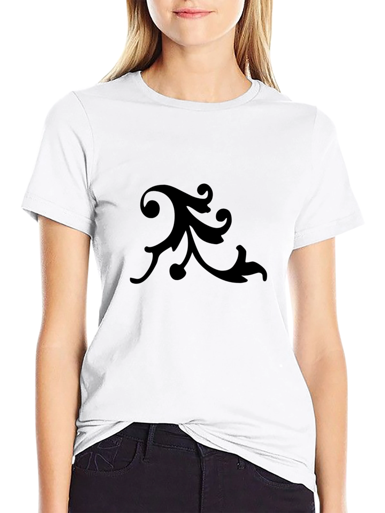 Elegant Black Graphic Tee