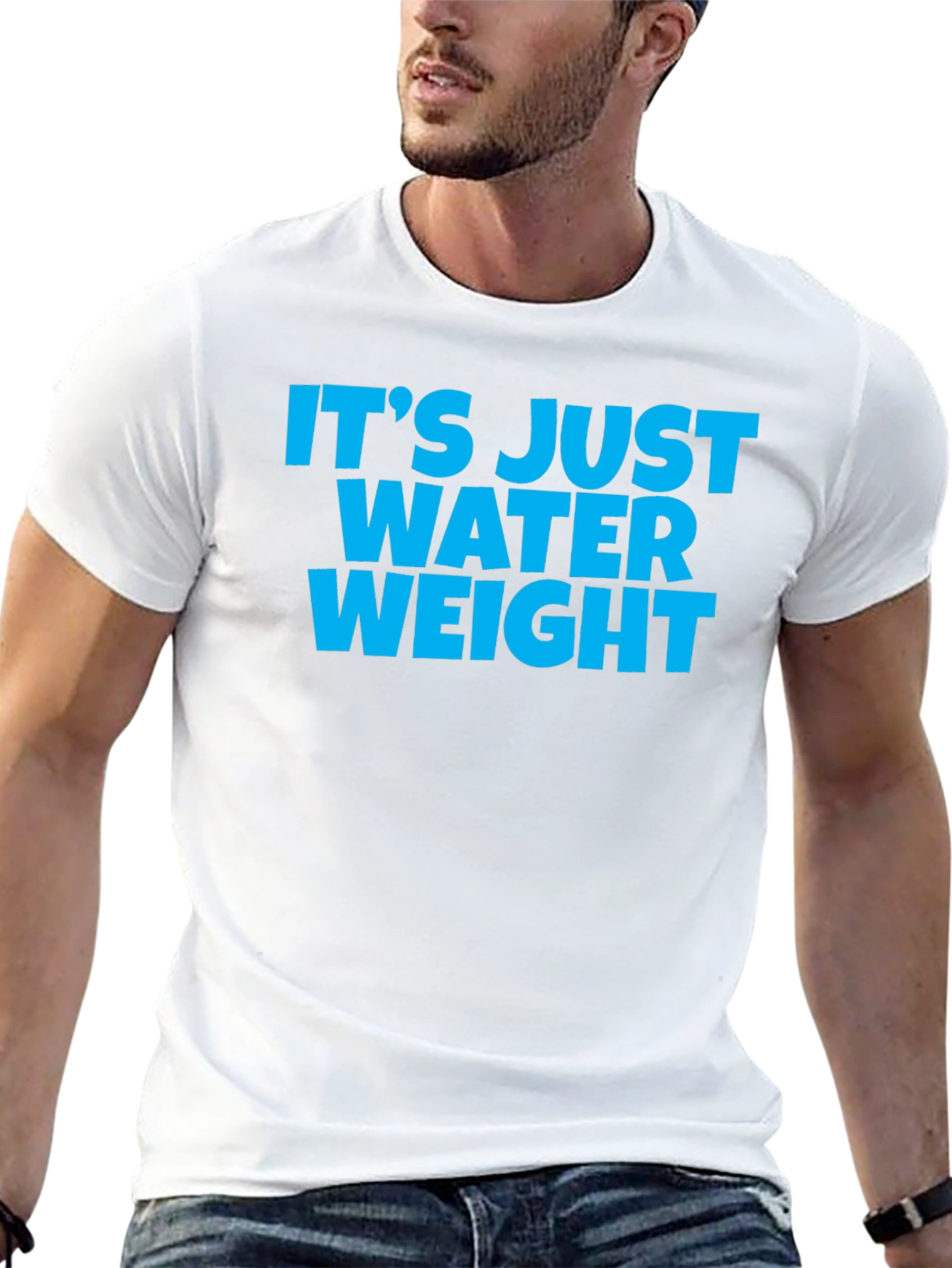 Its Just Water Weight Black T-Shirt