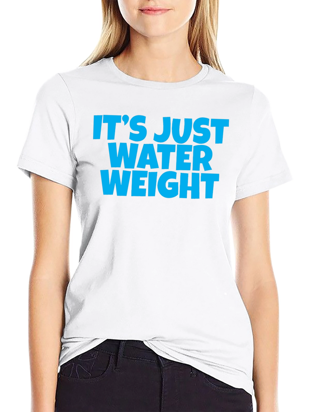 Its Just Water Weight Black T-Shirt