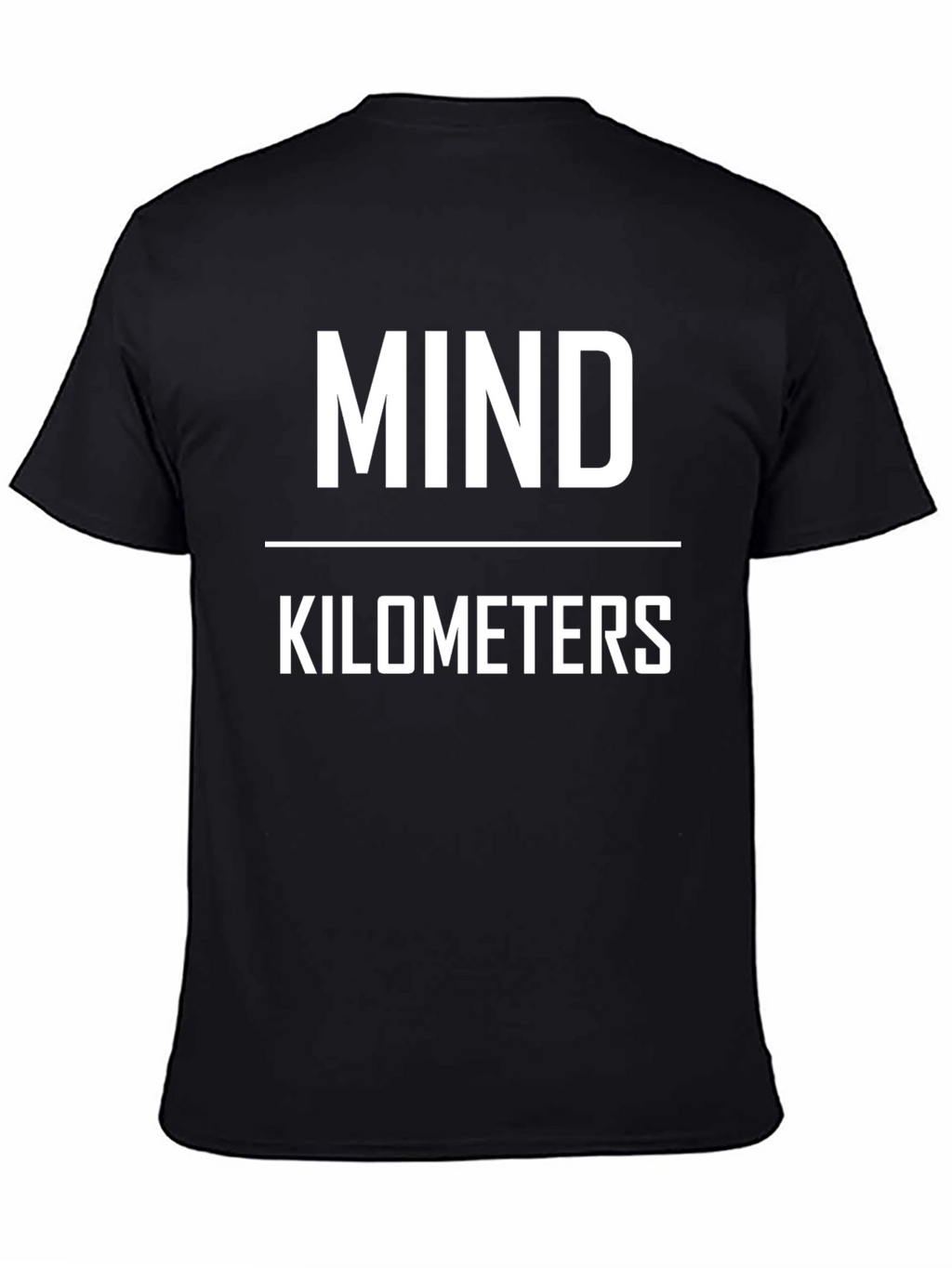 Mind Over Kilometers Black Graphic Tee