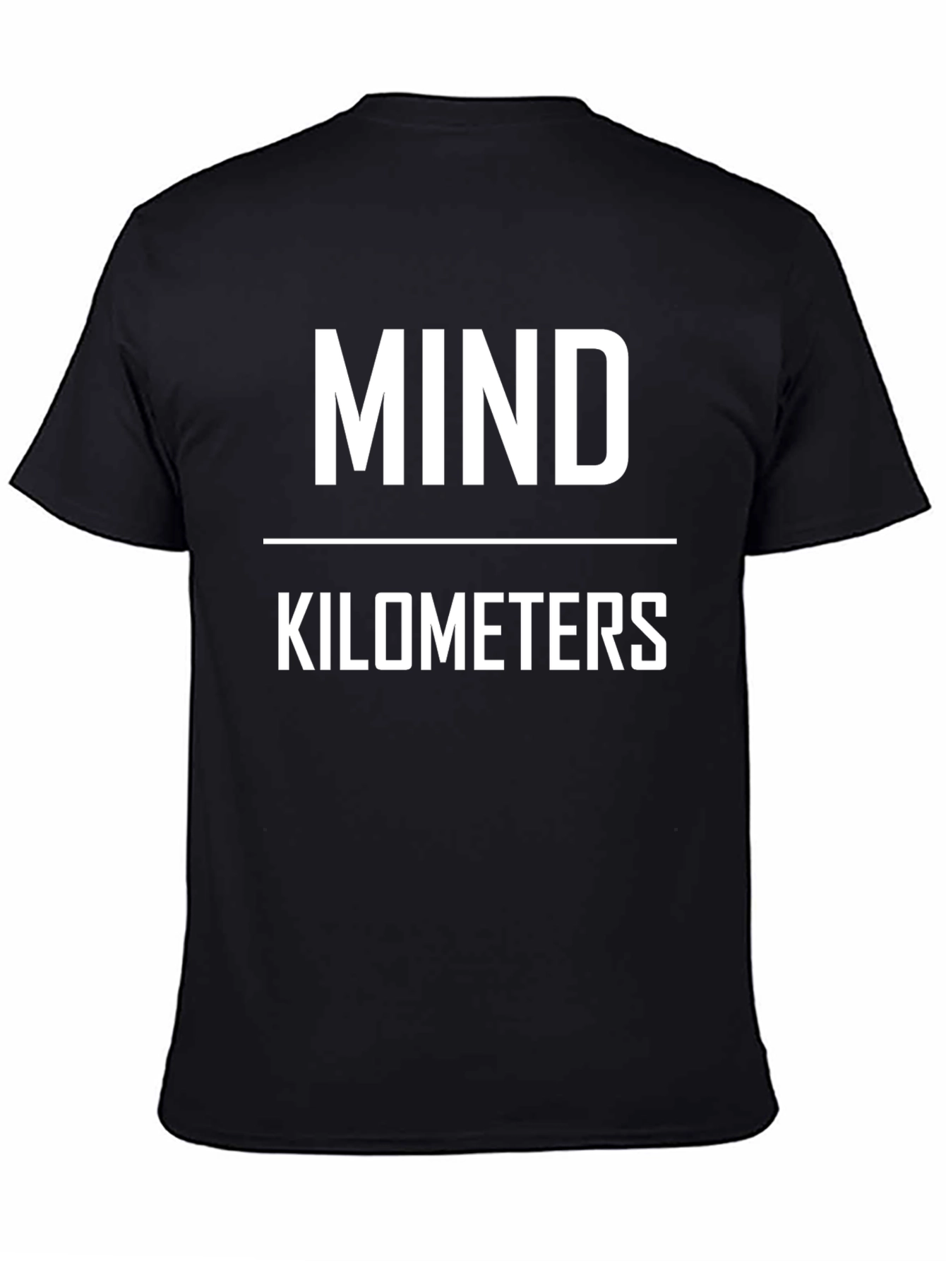 Mind Over Kilometers Black Graphic Tee