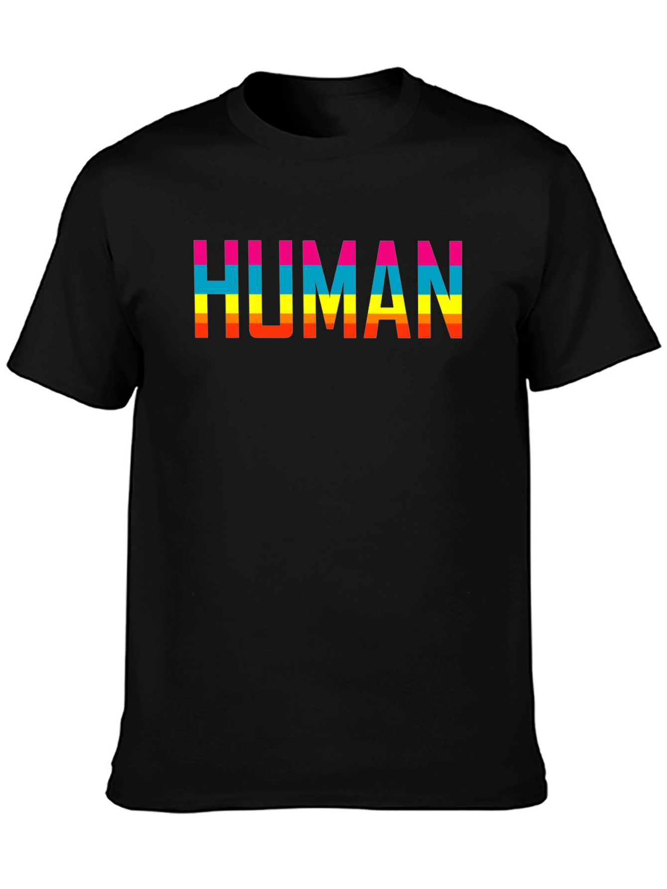 HUMAN Pride T-Shirt - Black Short Sleeve Tee