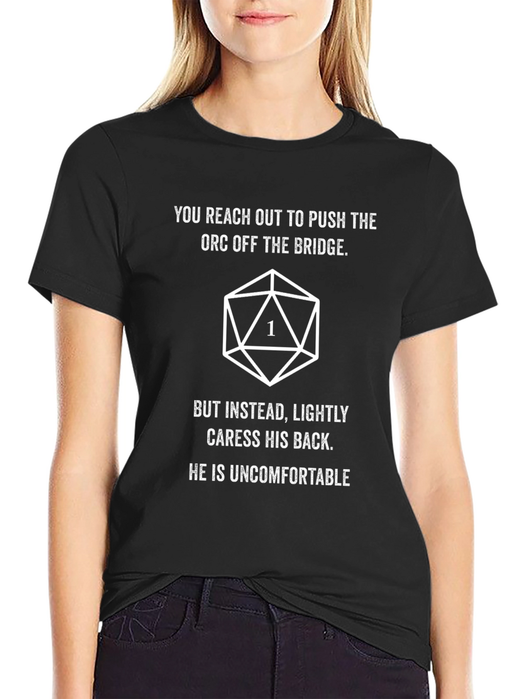 D&D Orc Push Fail Funny T-Shirt