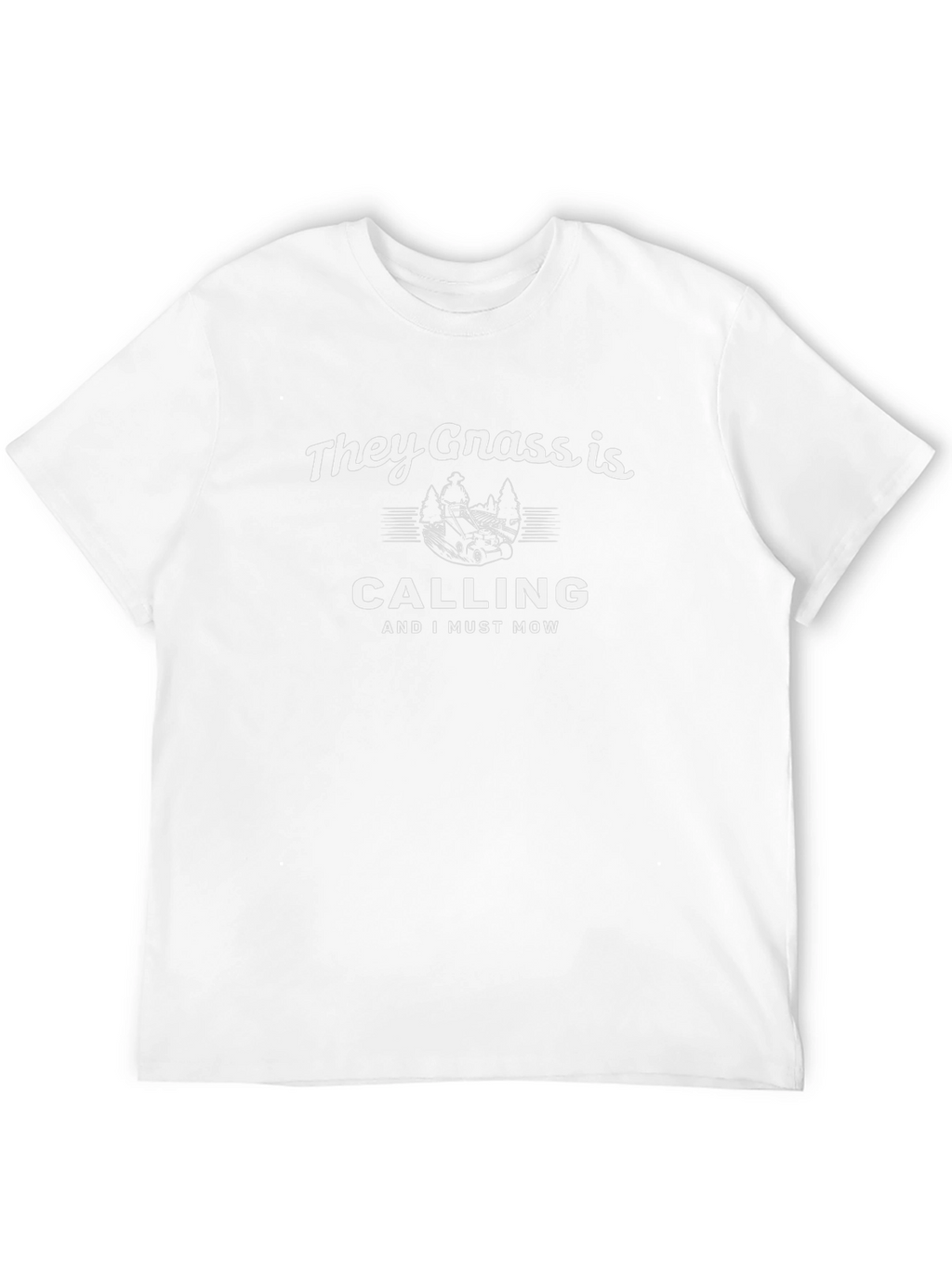 They Grass is Calling - Funny Lawn Care T-Shirt