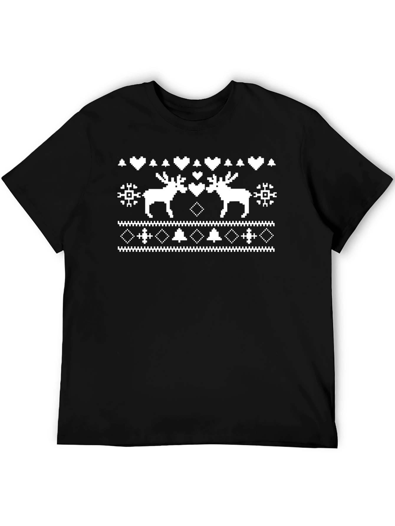 Pixel Moose Black T-Shirt