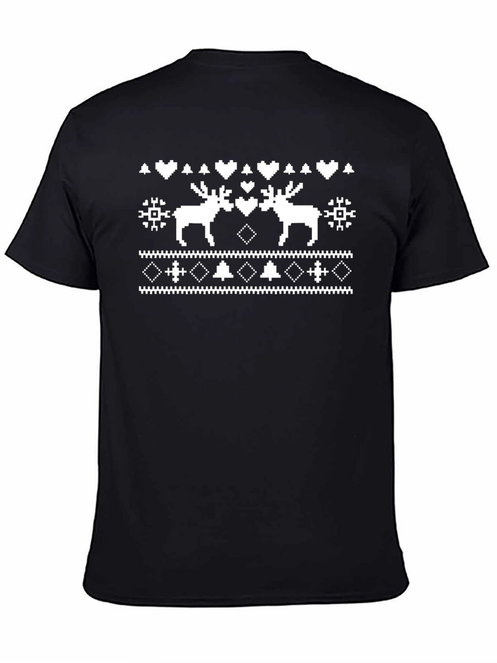 Pixel Moose Black T-Shirt