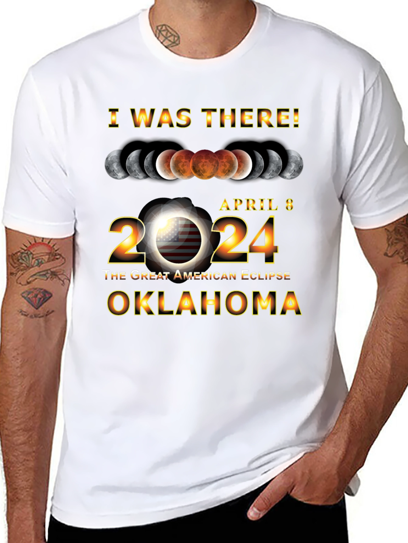Oklahoma Eclipse April 8 2024 T-Shirt