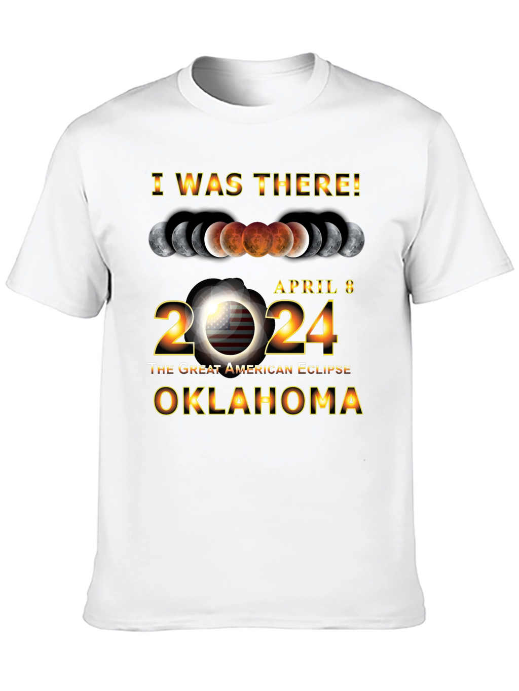 Oklahoma Eclipse April 8 2024 T-Shirt